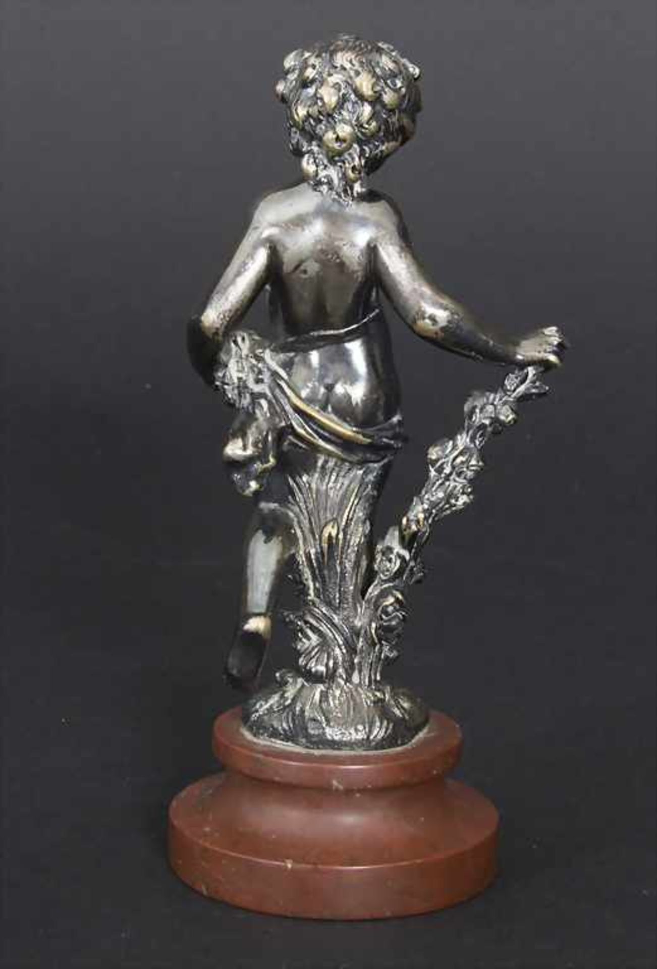 Allegorische Bronzefigur eines Mädchens 'Der Frühling' / A plated bronze figurine of a girl - Bild 3 aus 5