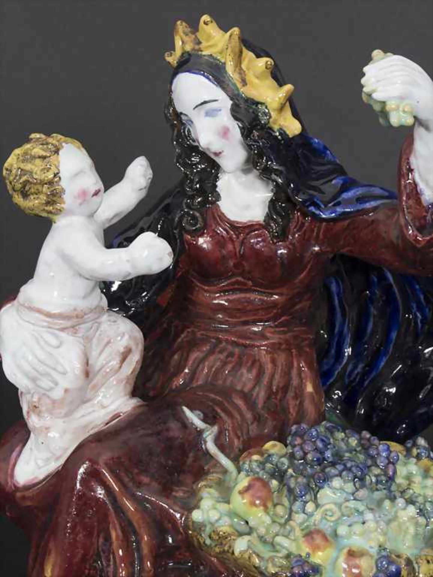Jugendstil Skulptur 'Madonna / Mutter mit Kind' / An Art Nouveau sculpture 'Madonna / mother with - Image 7 of 7