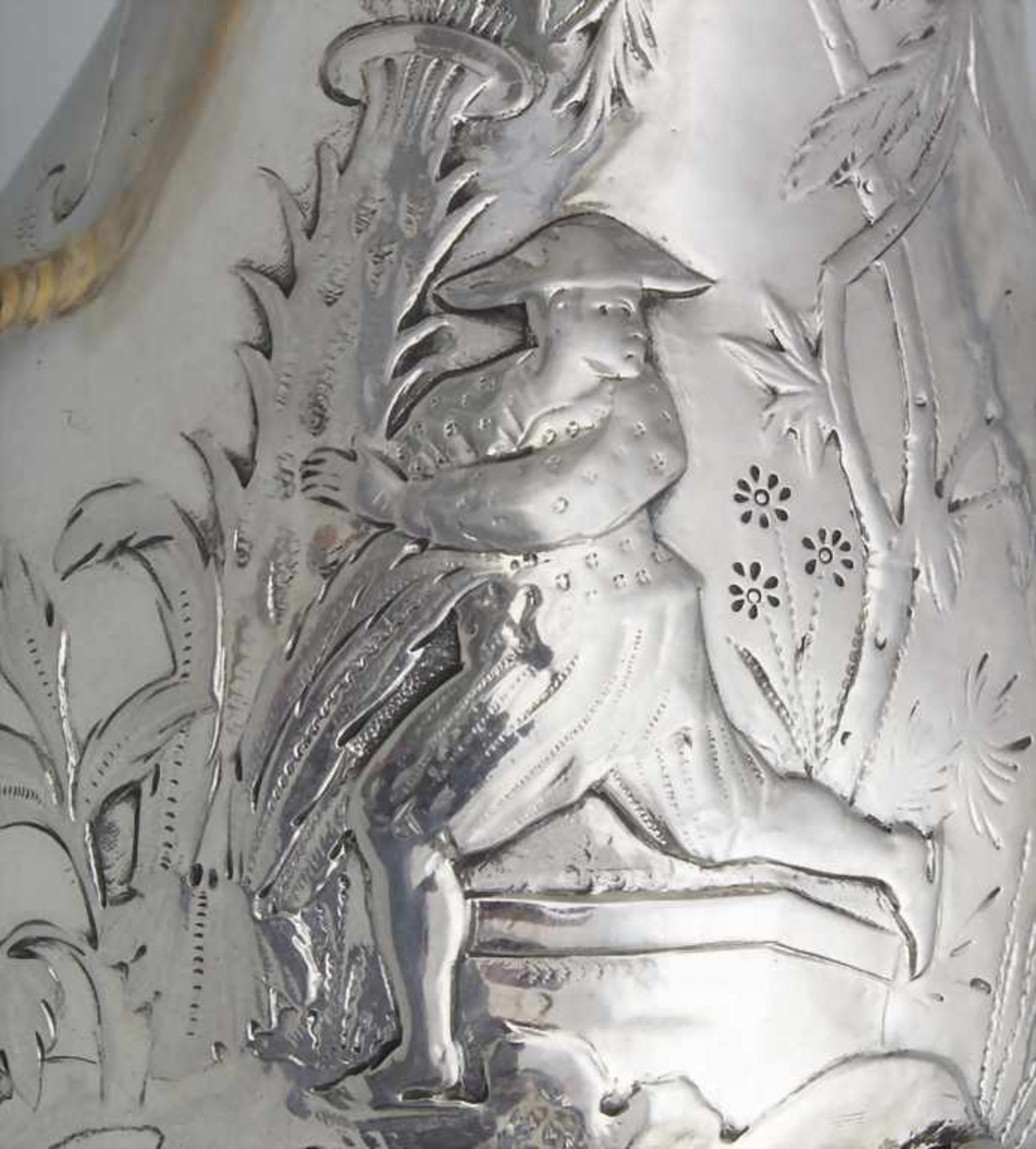 Kleiner Rokoko Krug / A small Rococo silver jug, Spanien, 18. Jh. - Bild 7 aus 10