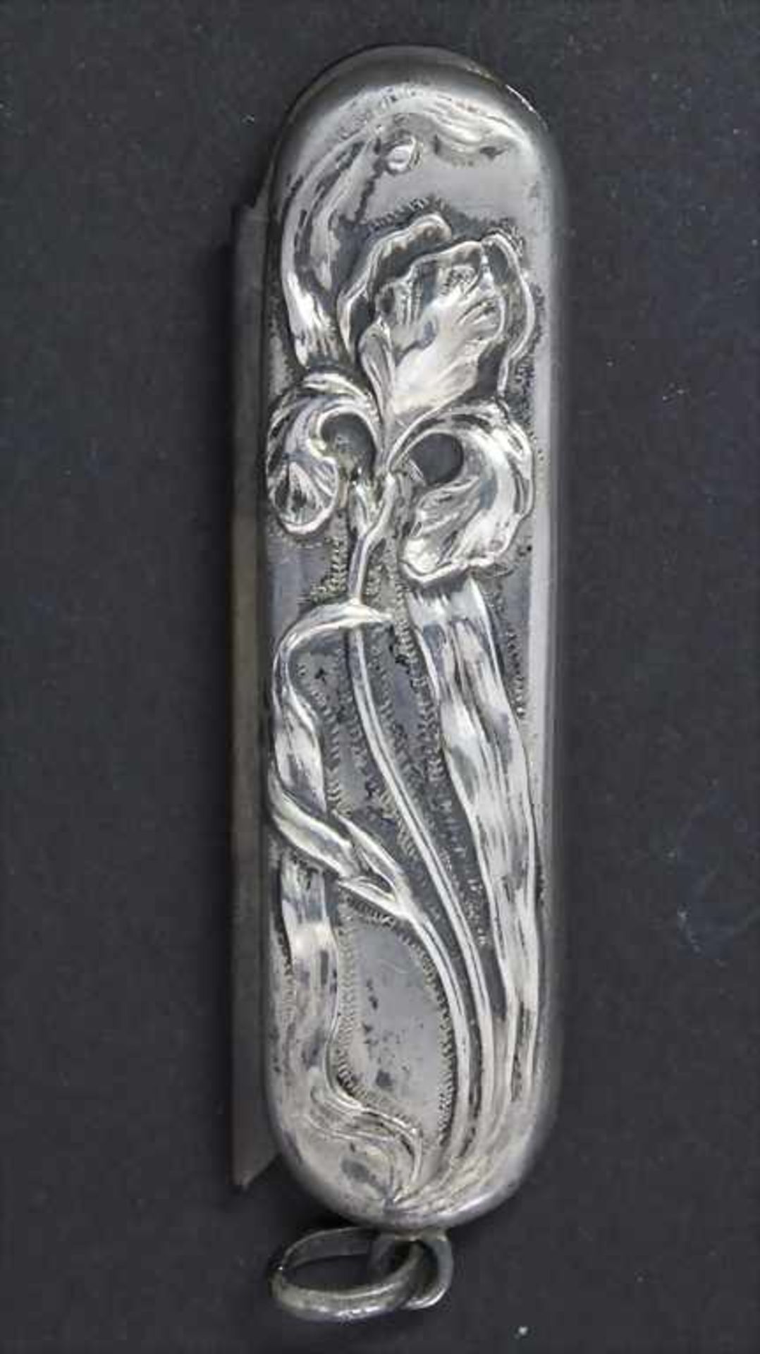 Jugendstil Taschenetui mit Bartkamm / An Art Nouveau etui with a moustache comb, Frankreich, um - Image 2 of 3