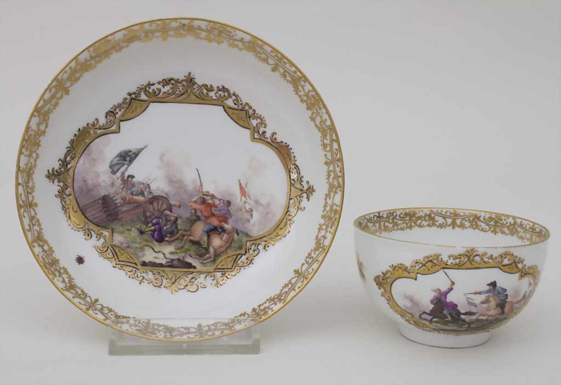 Koppchen mit Unterschale / A tea cup and saucer, Christian Friedrich Herold, Meissen, um