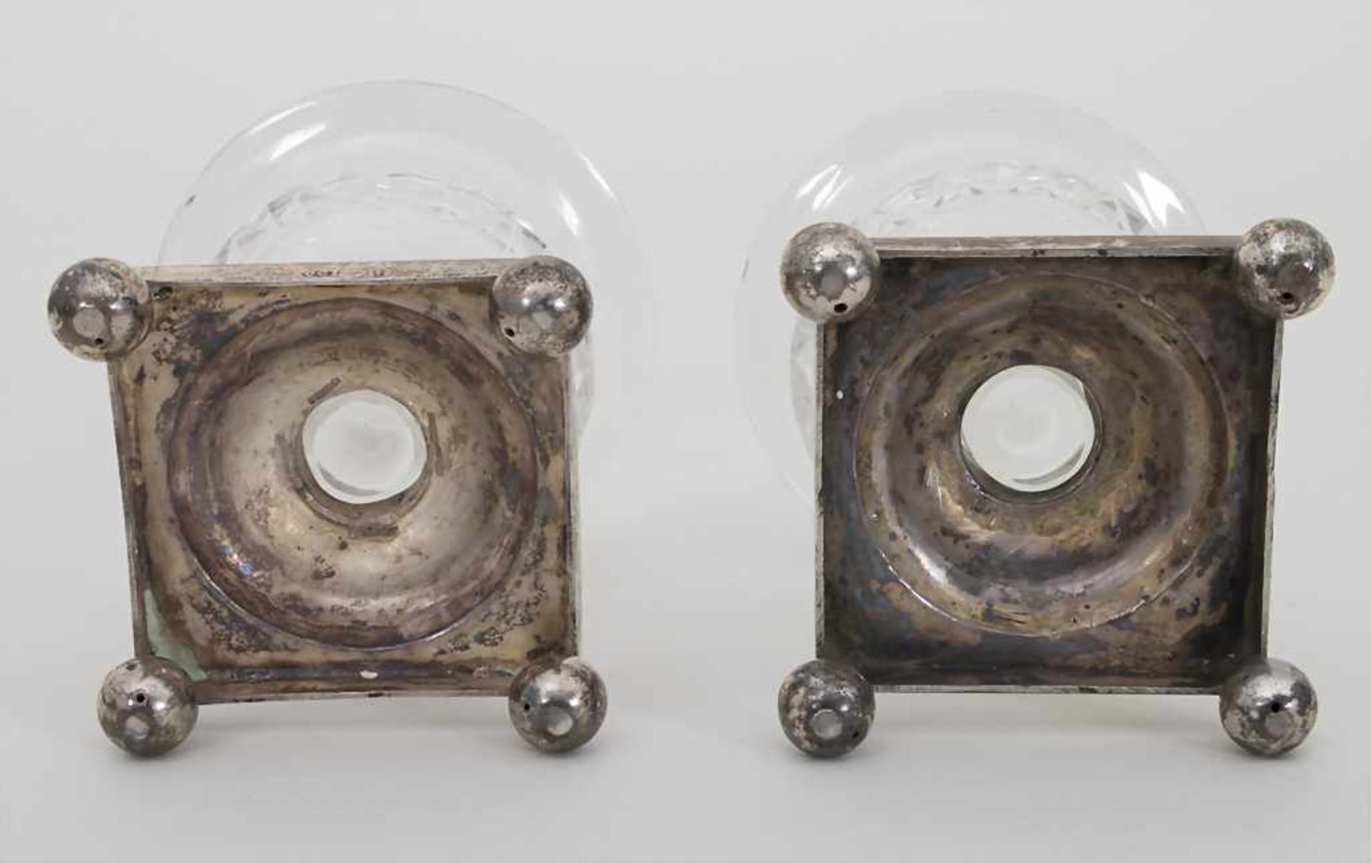 Paar Salieren / A pair of silver open salt cellars, Koch, Trier, um 1810 - Bild 3 aus 5