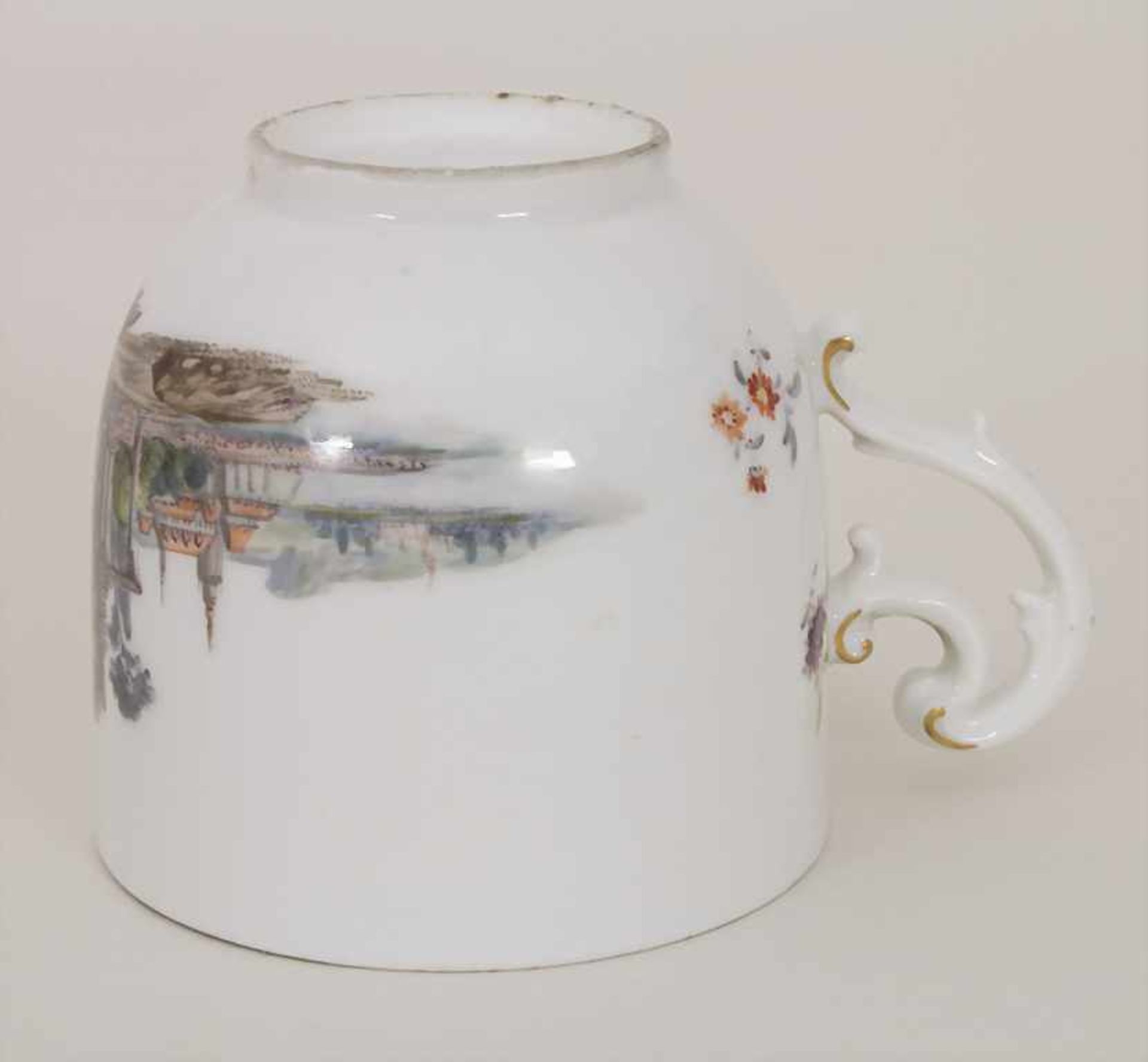 Tasse und UT mit Uferlandschaften / A tea bowl and saucer with river landscapes, Meissen, um - Bild 7 aus 11