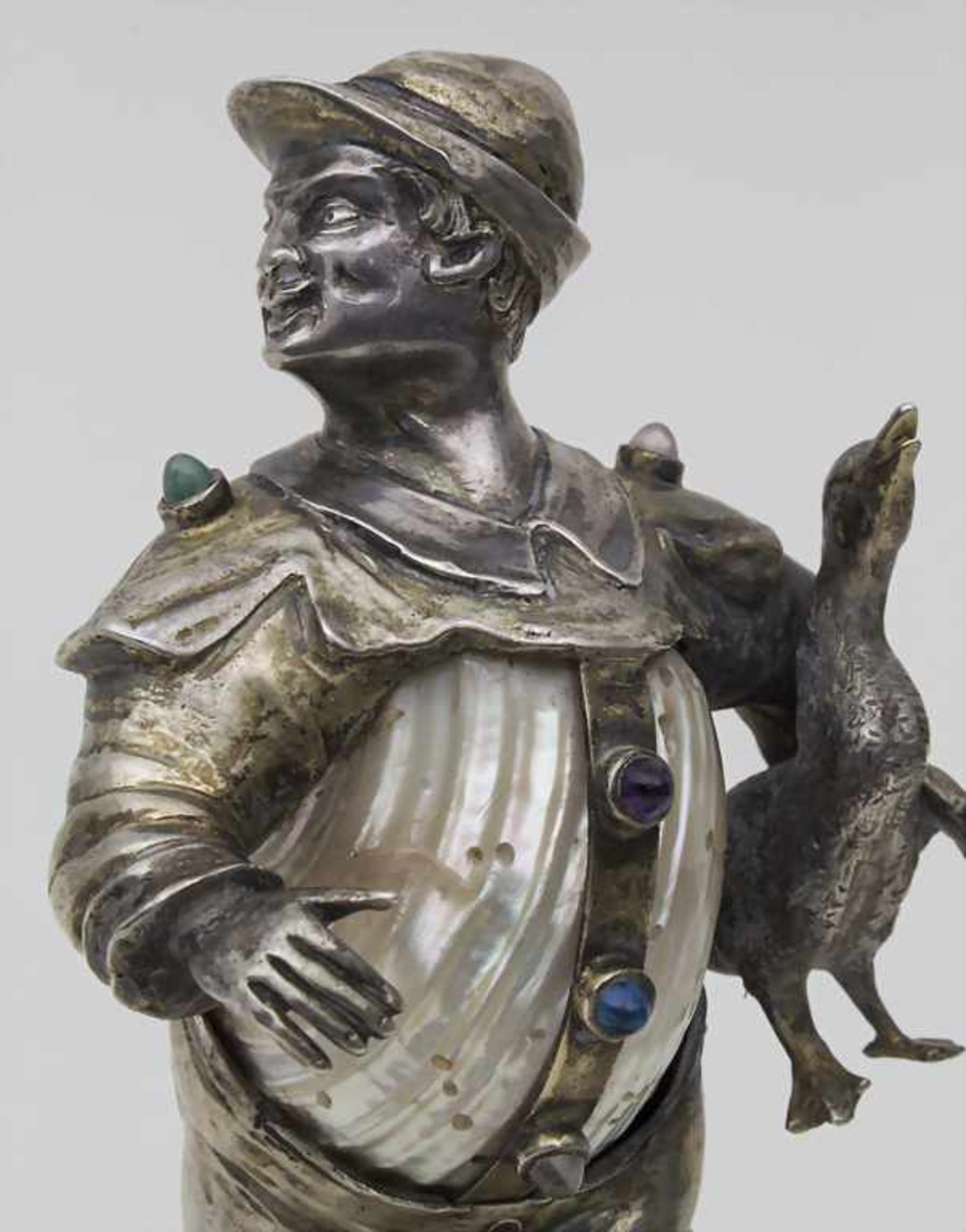 Figur 'Hans mit der goldenen Gans' / A silver figure, Hanau, um 1880 - Bild 3 aus 5