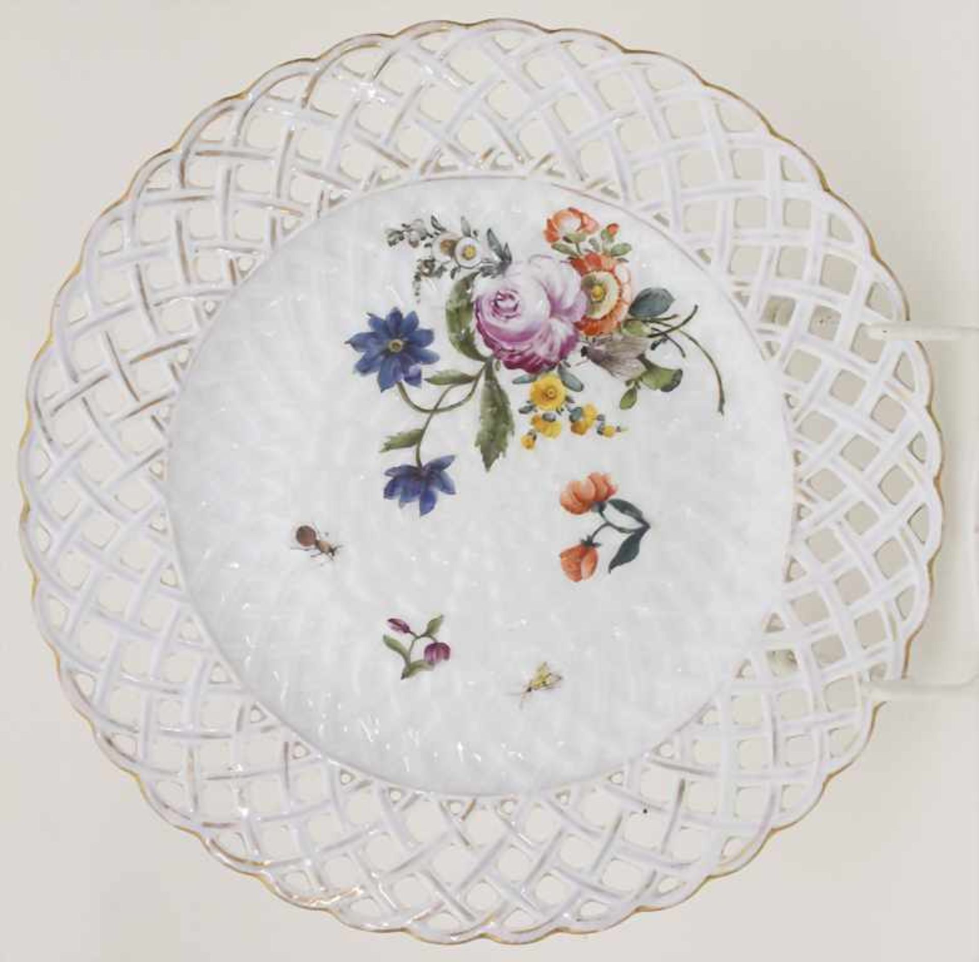 6 Korb-Teller / 6 plates, Meissen, um 1750 - Image 25 of 28