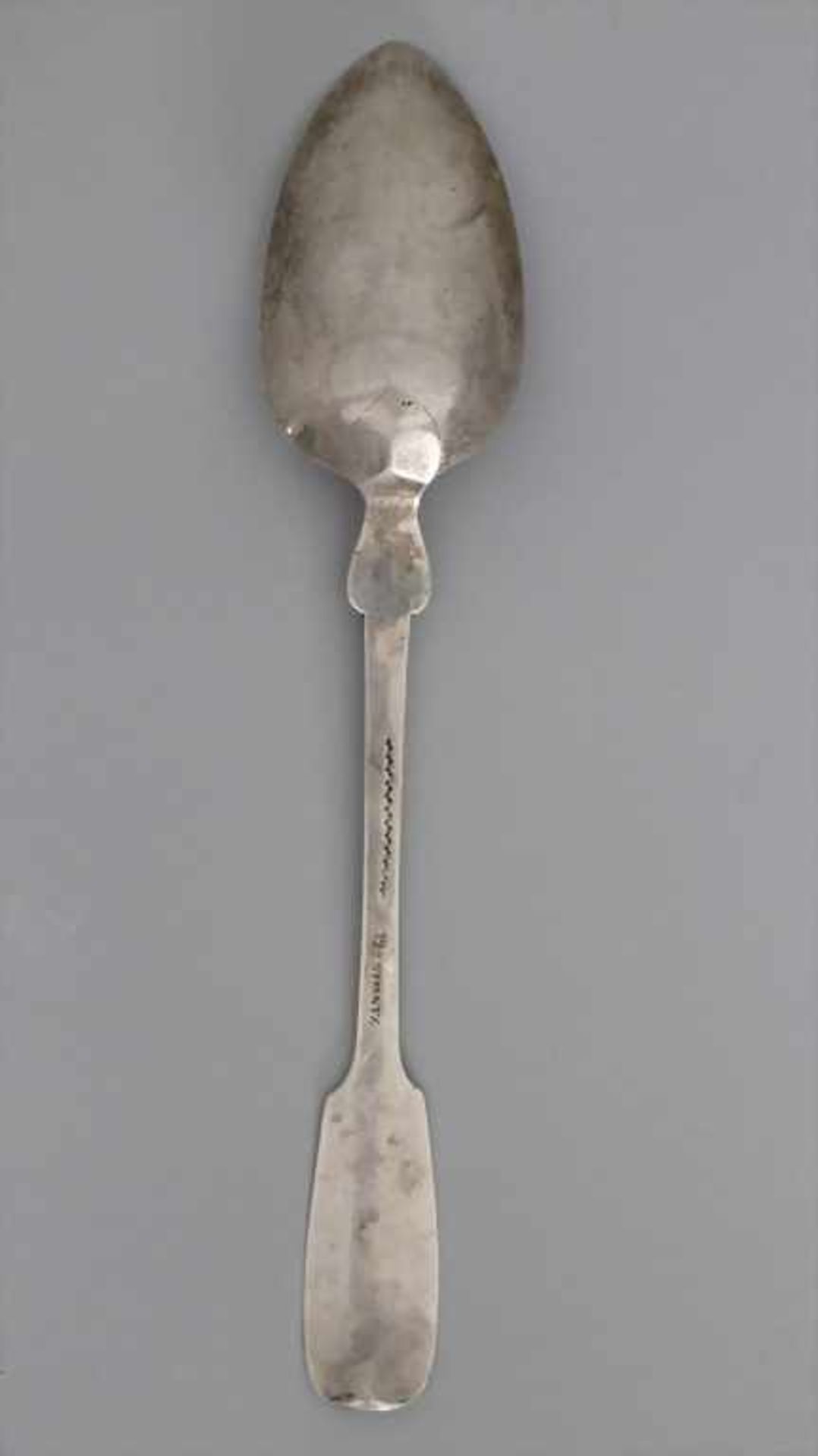 Löffel / A silver spoon, Carl Strentz, Greifswald, um 1860< - Bild 2 aus 3