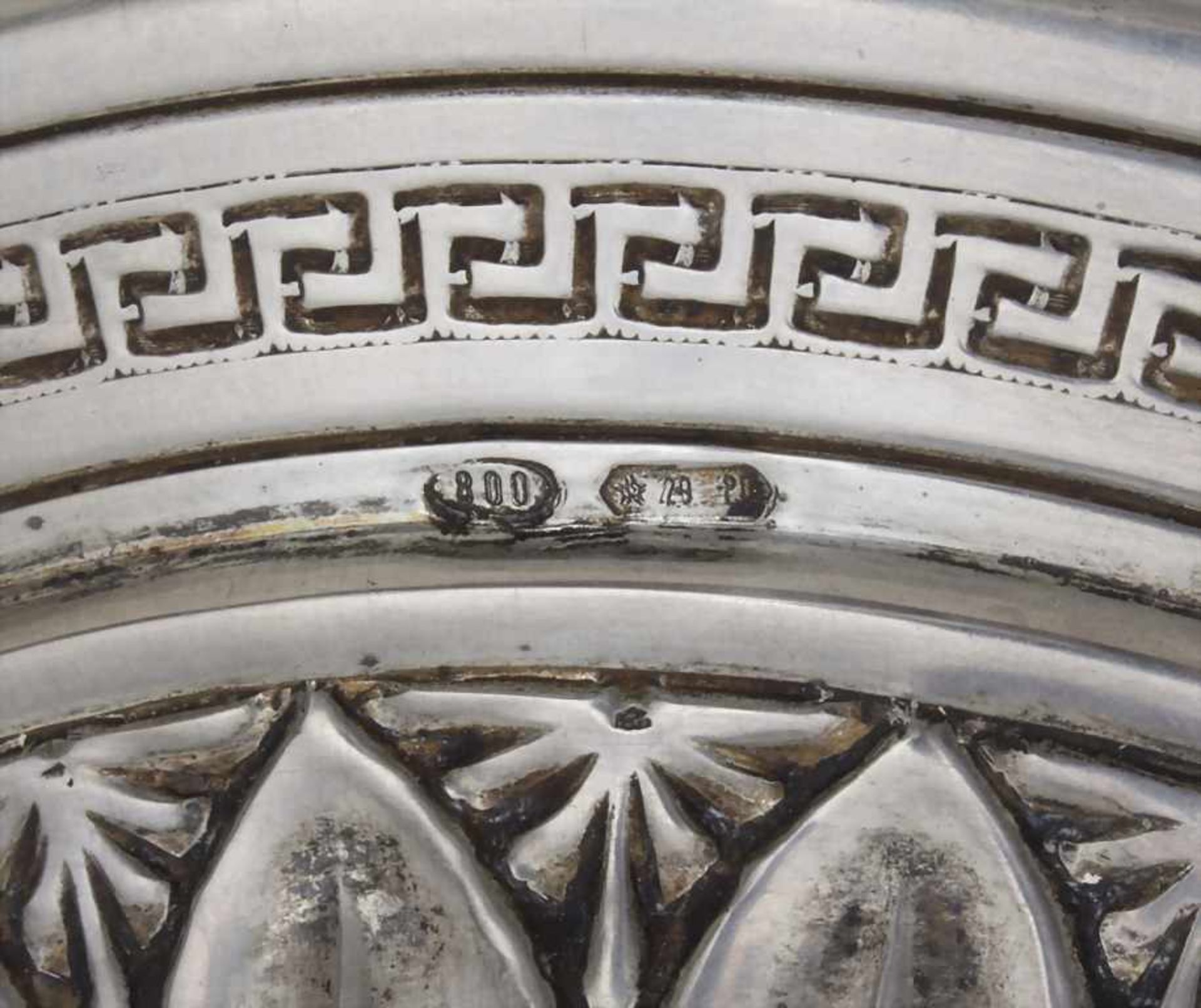 Paar Kerzenleuchter / A pair of silver candlesticks, Prato, Italien, 20. Jh. - Bild 6 aus 6