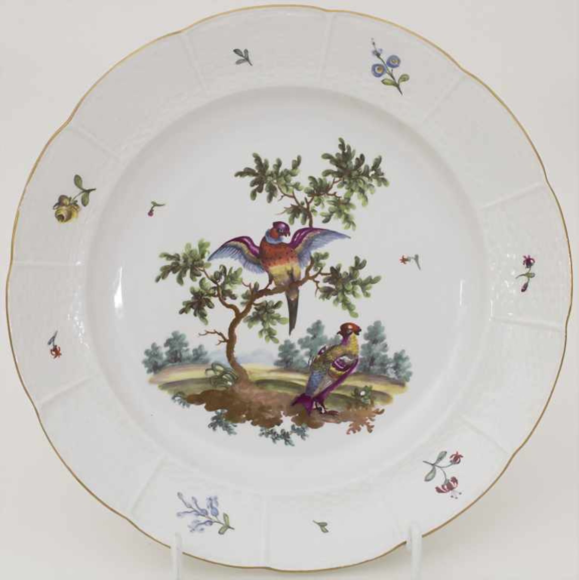 2 Teller / Two plates, Frankenthal, Adam Bergdoll, um 1768 - Image 7 of 11