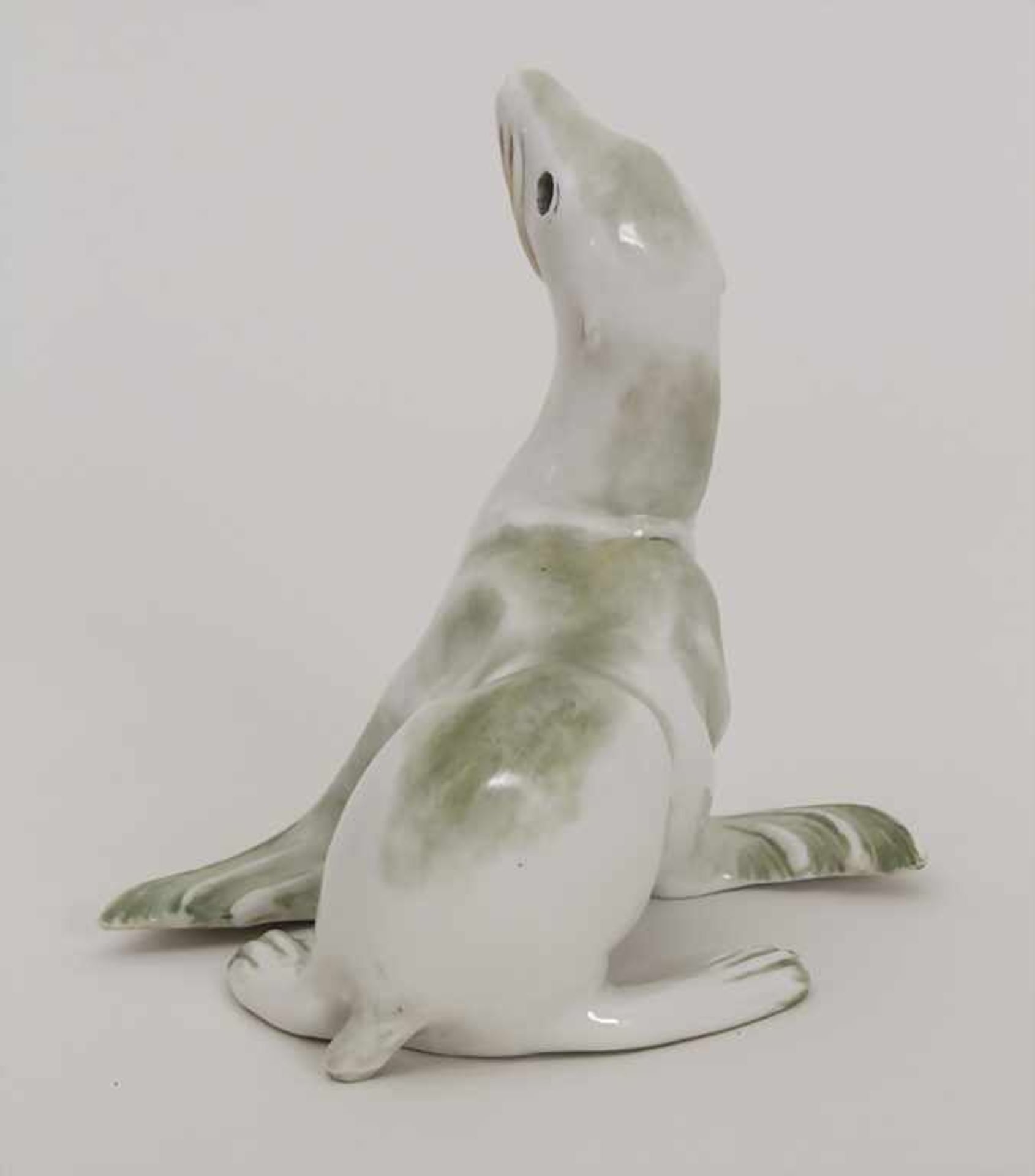 Art Déco Tierplastik 'Seelöwe / Seehund' / An Art Deco animal sculpture of a sea lion / lion seal, - Image 4 of 6