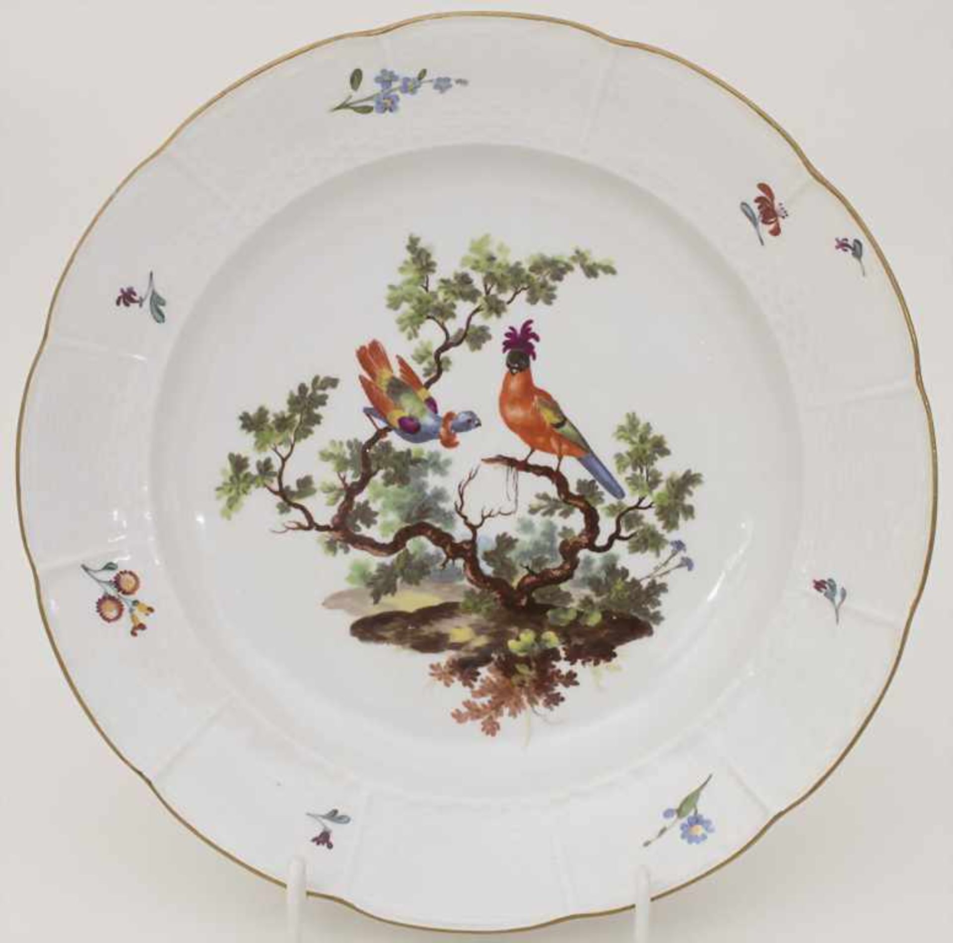 2 Teller / Two plates, Frankenthal, Adam Bergdoll, um 1768 - Image 2 of 11