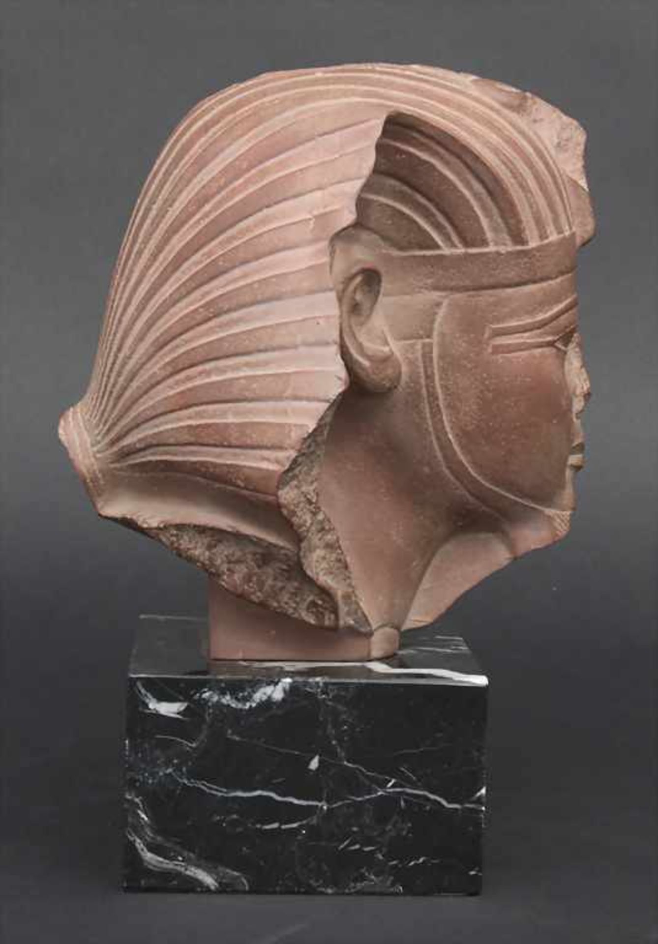 Kopf des Amenophis II / Head of King Amenhetep II, Musée du Louvre, Reproduktion, 20. Jh.< - Image 3 of 6