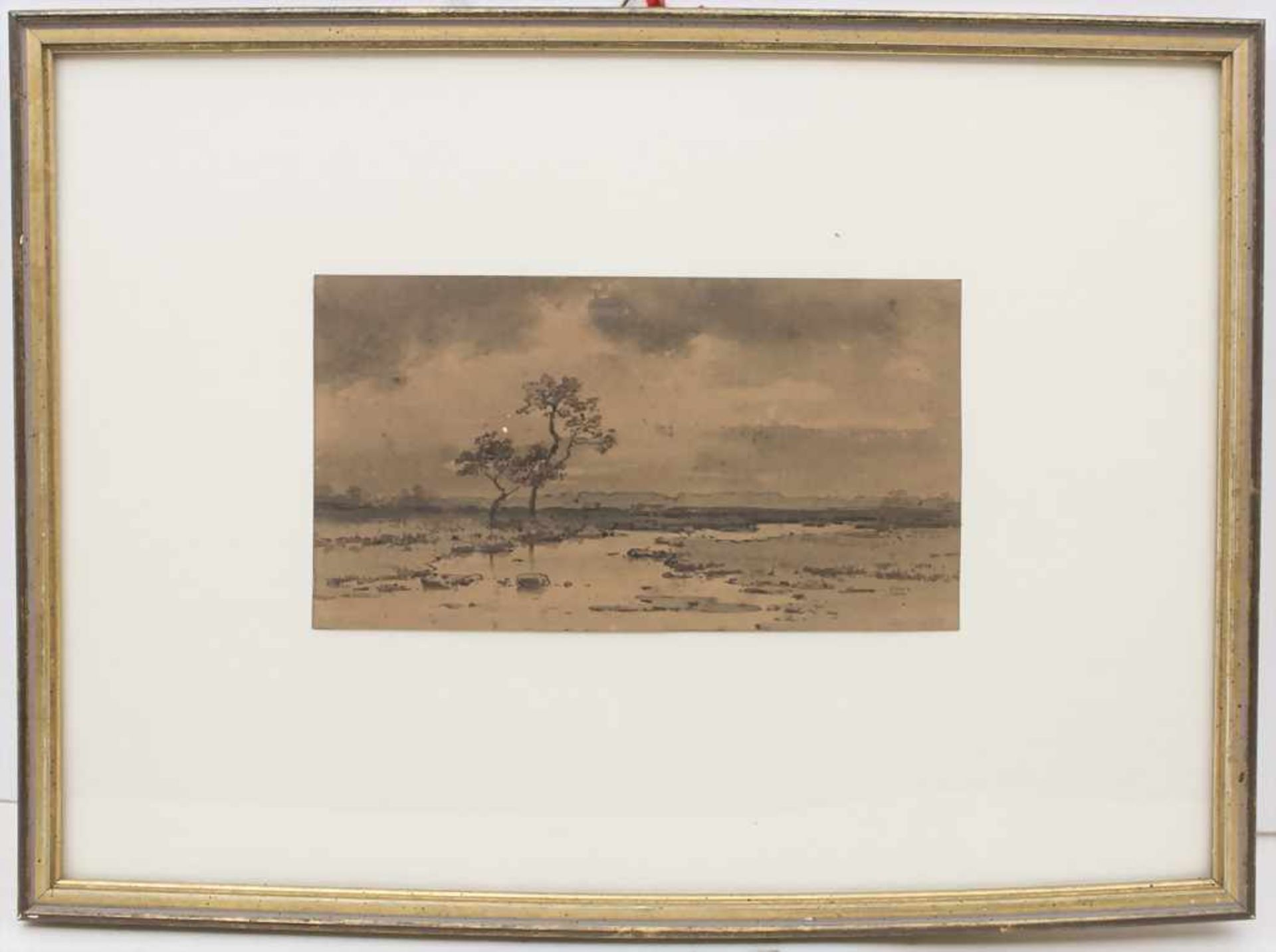 Karl Theodor Reiffenstein (1820-1893), 'Flusslandschaft vor dem Gewitter' / 'A riverscape before the - Bild 2 aus 5