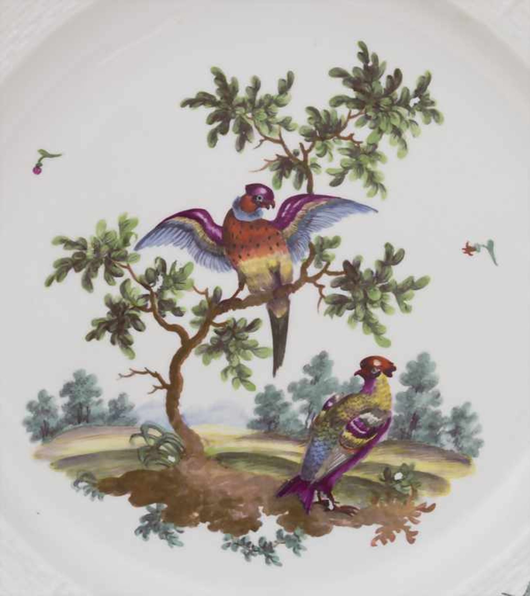 2 Teller / Two plates, Frankenthal, Adam Bergdoll, um 1768 - Image 8 of 11