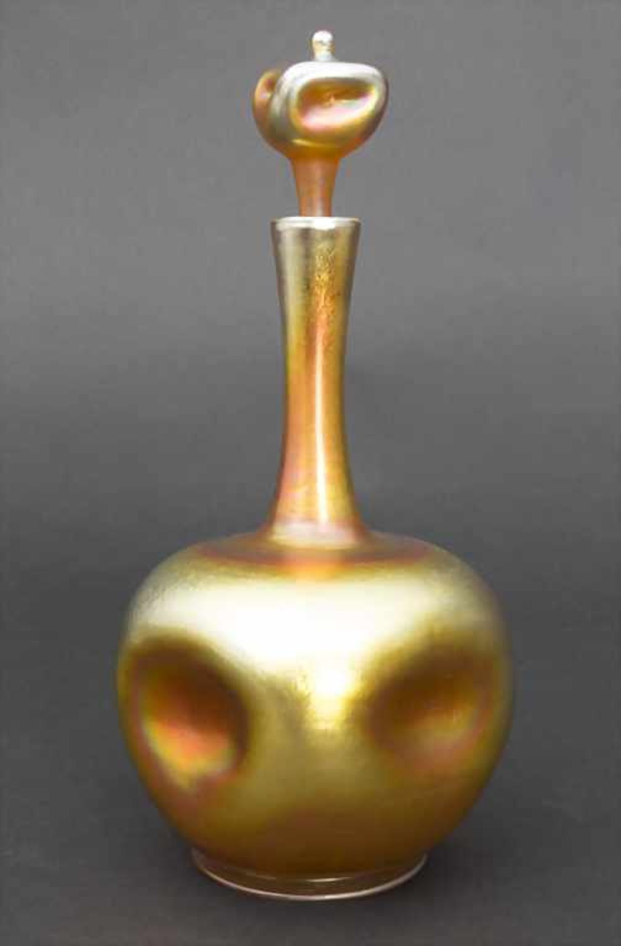 Karaffe mit 5 Bechern / A carafe with 5 beakers, LOUIS COMFORT TIFFANY (1848-1933) - Image 3 of 8