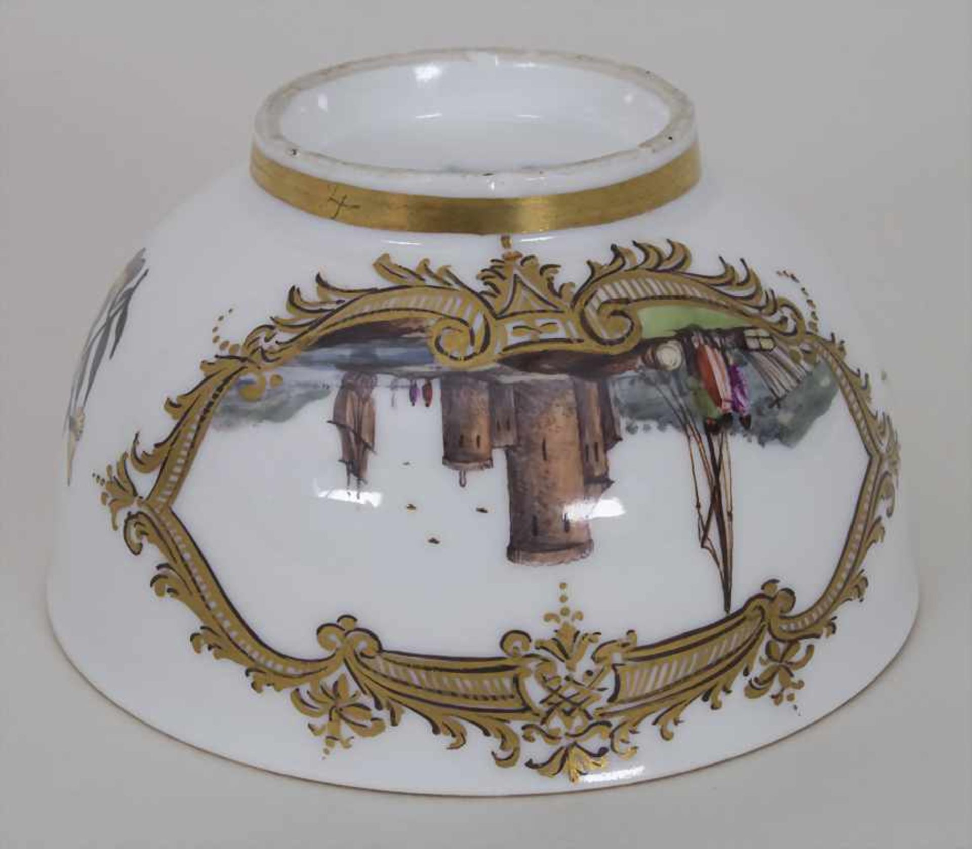 Koppchen mit Unterschale / A tea cup and saucer, Christian Friedrich Herold, Meissen, um - Bild 12 aus 13