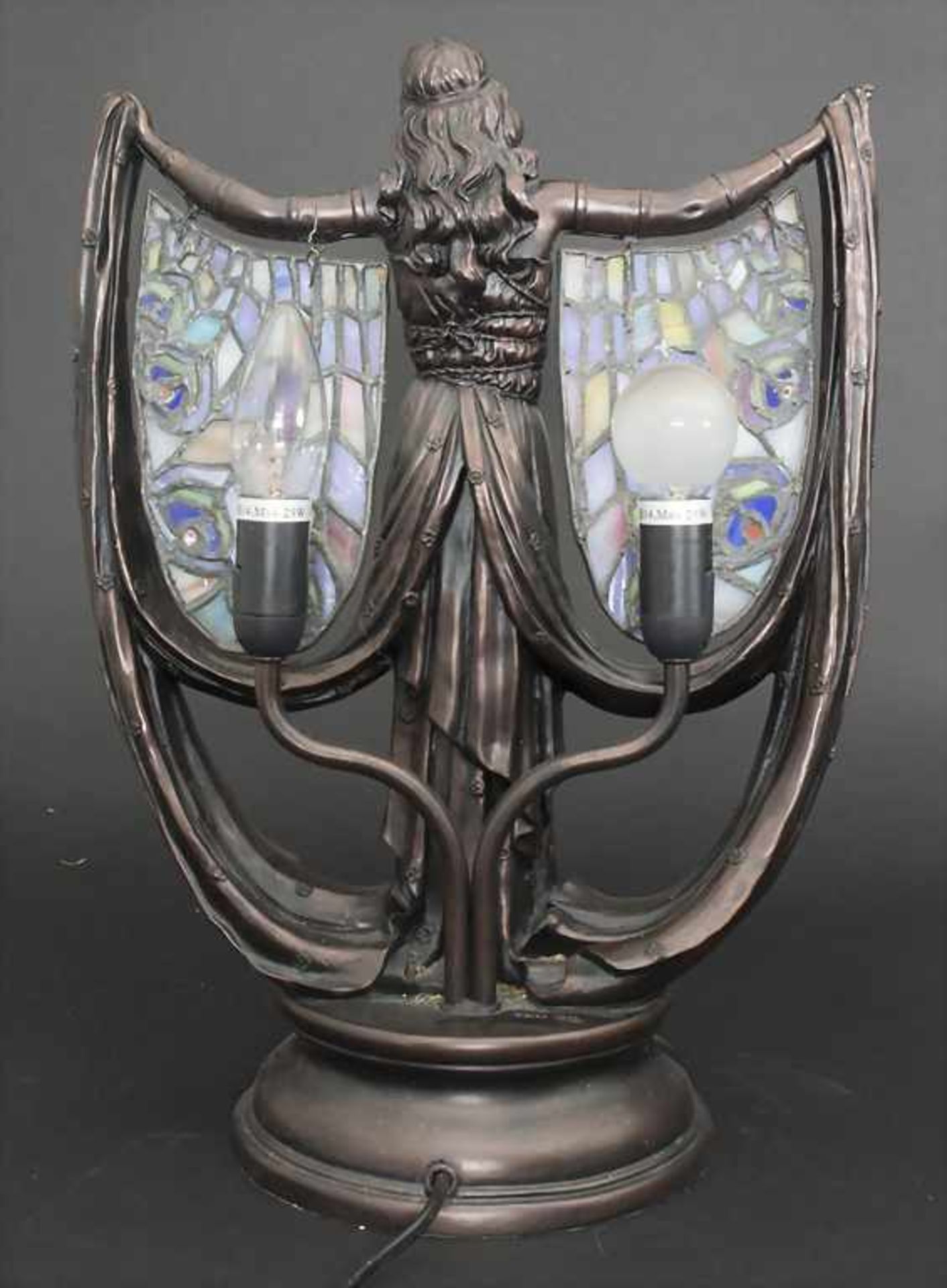 Figurenlampe im Jugendtil / A figure lamp in the style of Art Nouveau - Image 2 of 2