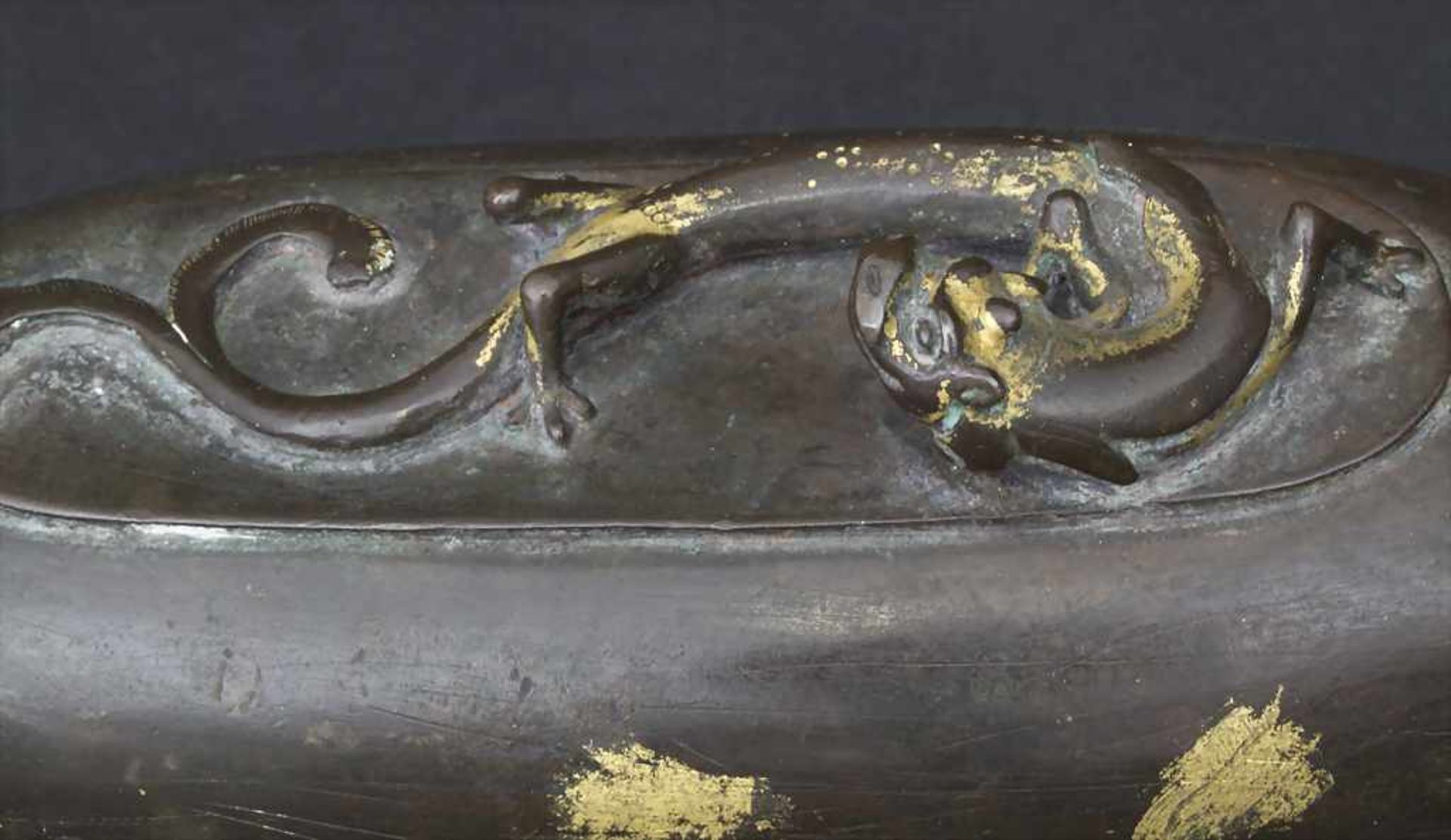 Goldsplash-Deckeldose, China, Qing-Dynastie, 17./18. Jh. - Image 5 of 5