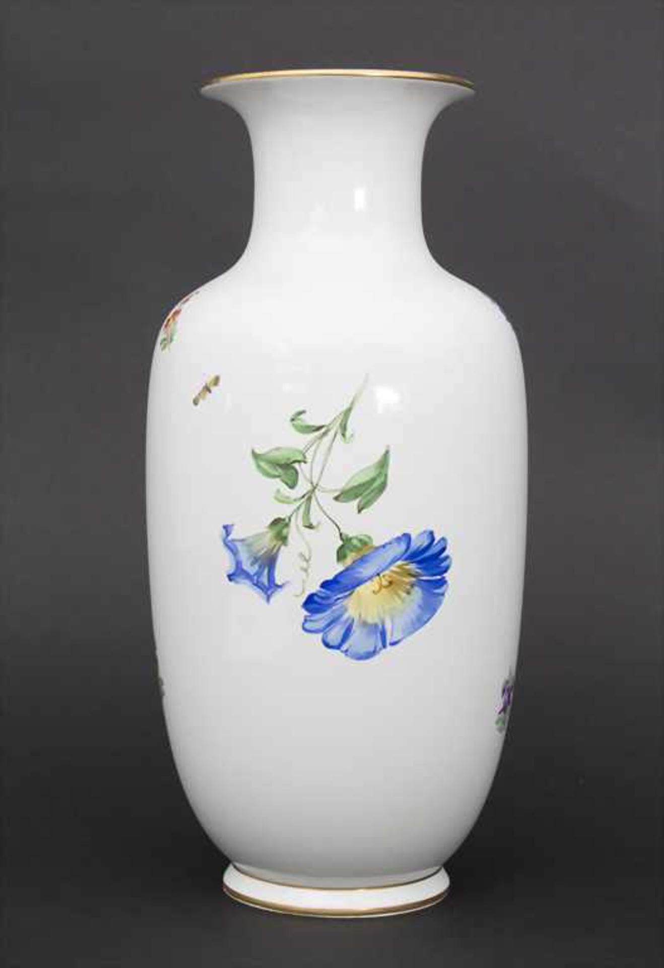 Vase mit Blumenmalerei / A vase with flowers, Carl Thieme, Potschappel, 20. Jh. - Image 4 of 8