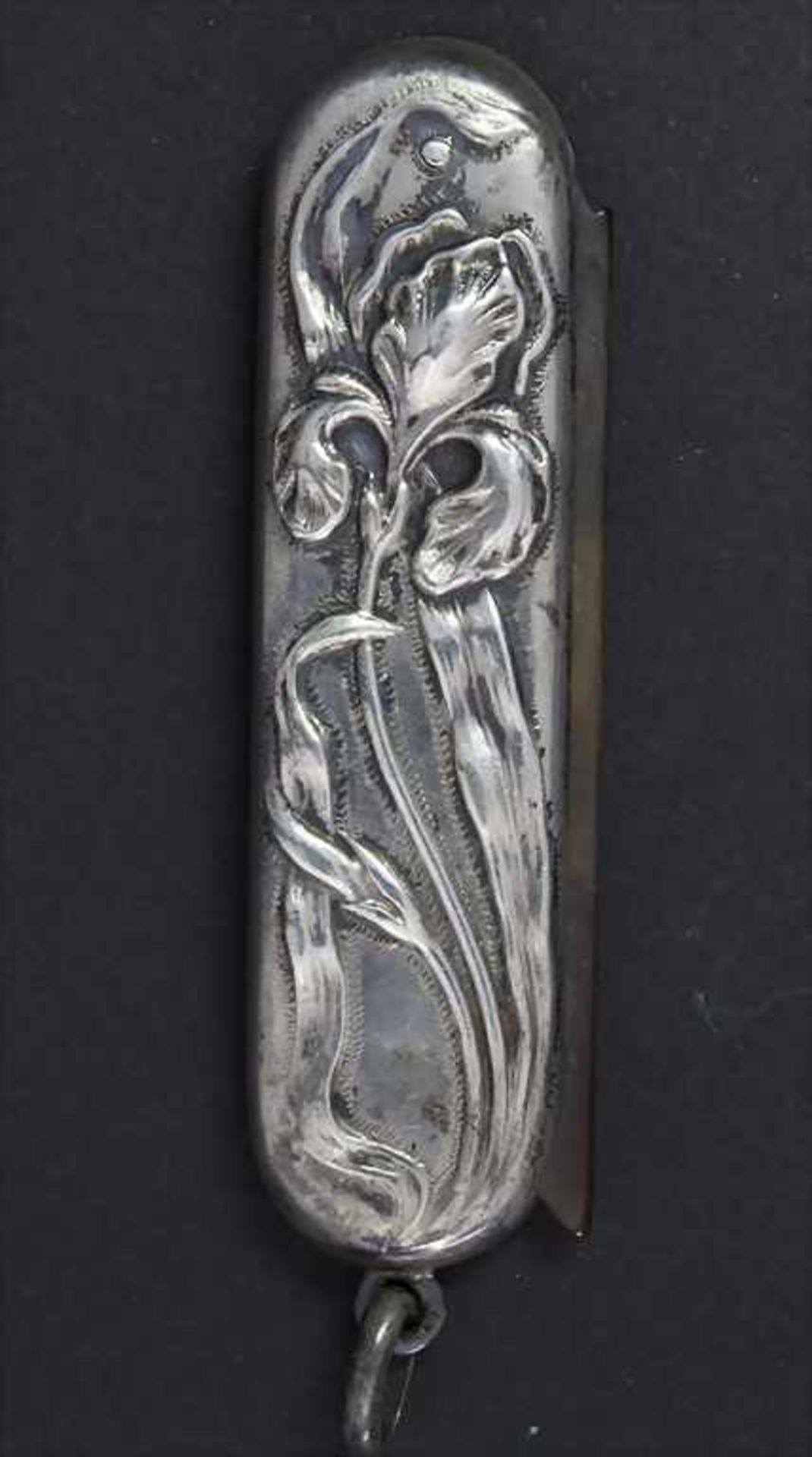 Jugendstil Taschenetui mit Bartkamm / An Art Nouveau etui with a moustache comb, Frankreich, um - Image 3 of 3