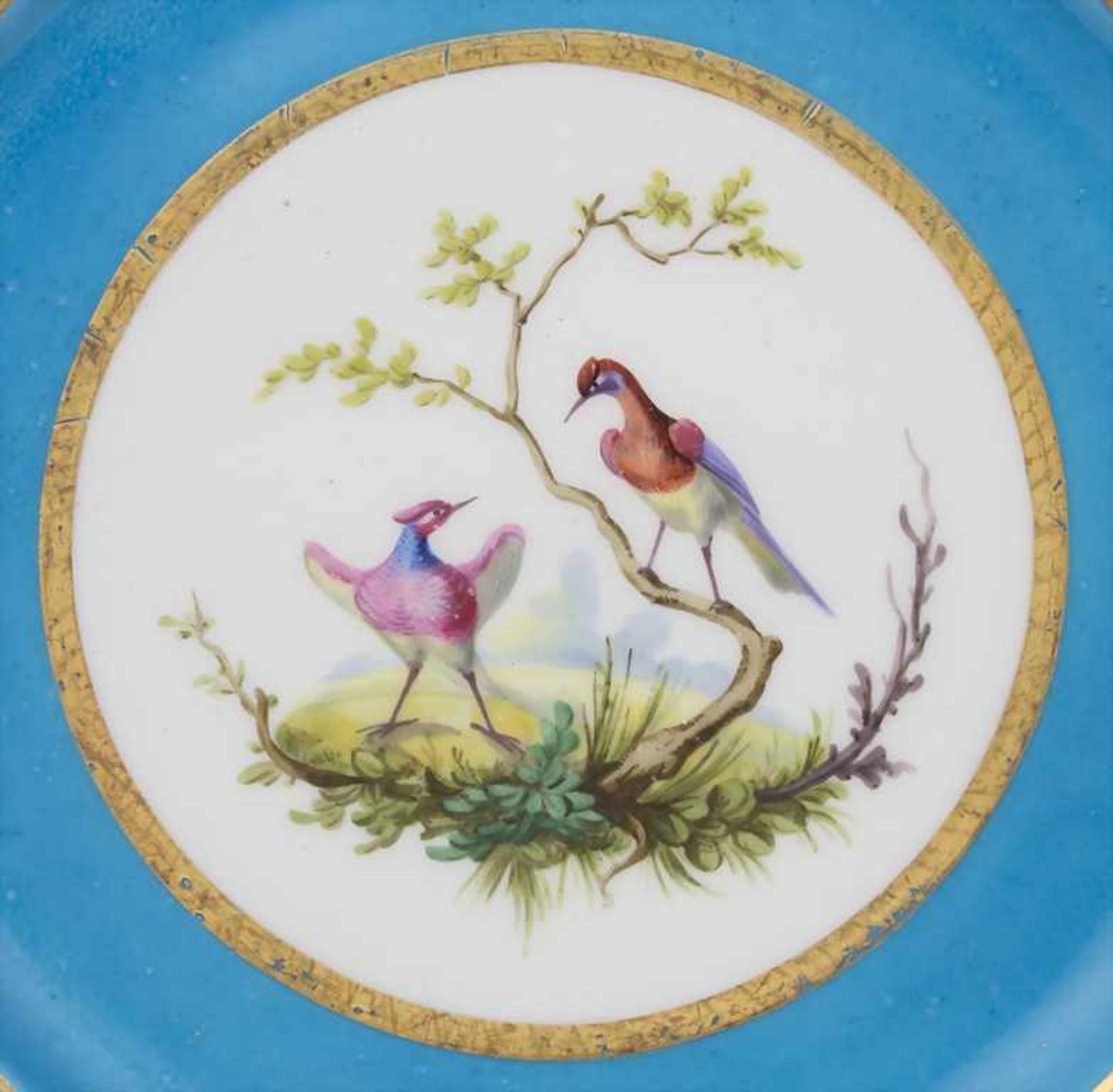 Teller / A plate, Sèvres, 19. Jh.< - Bild 2 aus 6