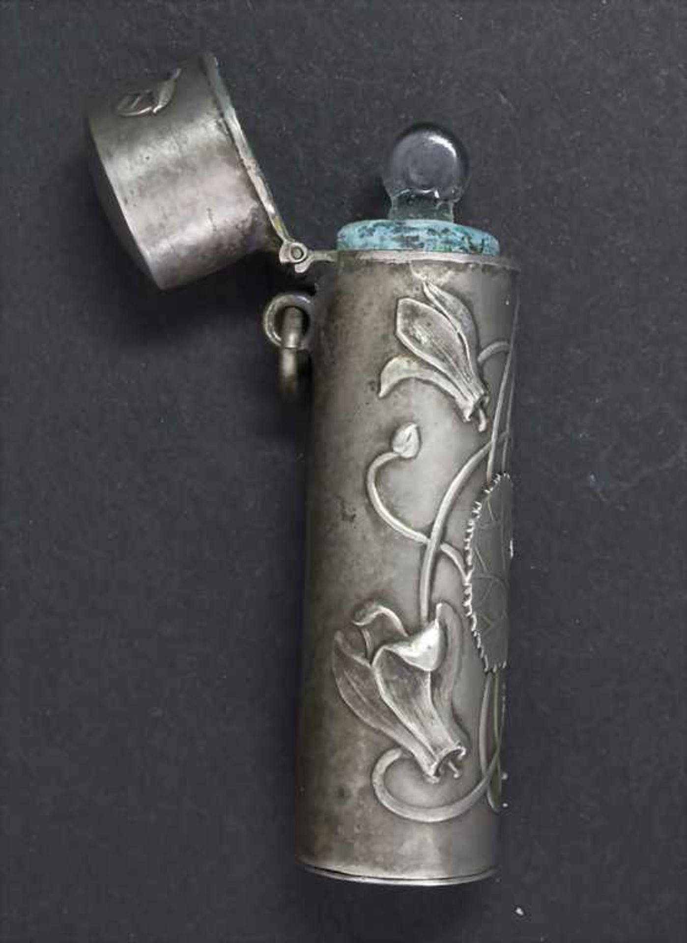 Jugendstil Parfum-Flakon als Anhänger / An Art Nouveau parfum bottle as pendant, Frankreich, ca. - Bild 3 aus 4