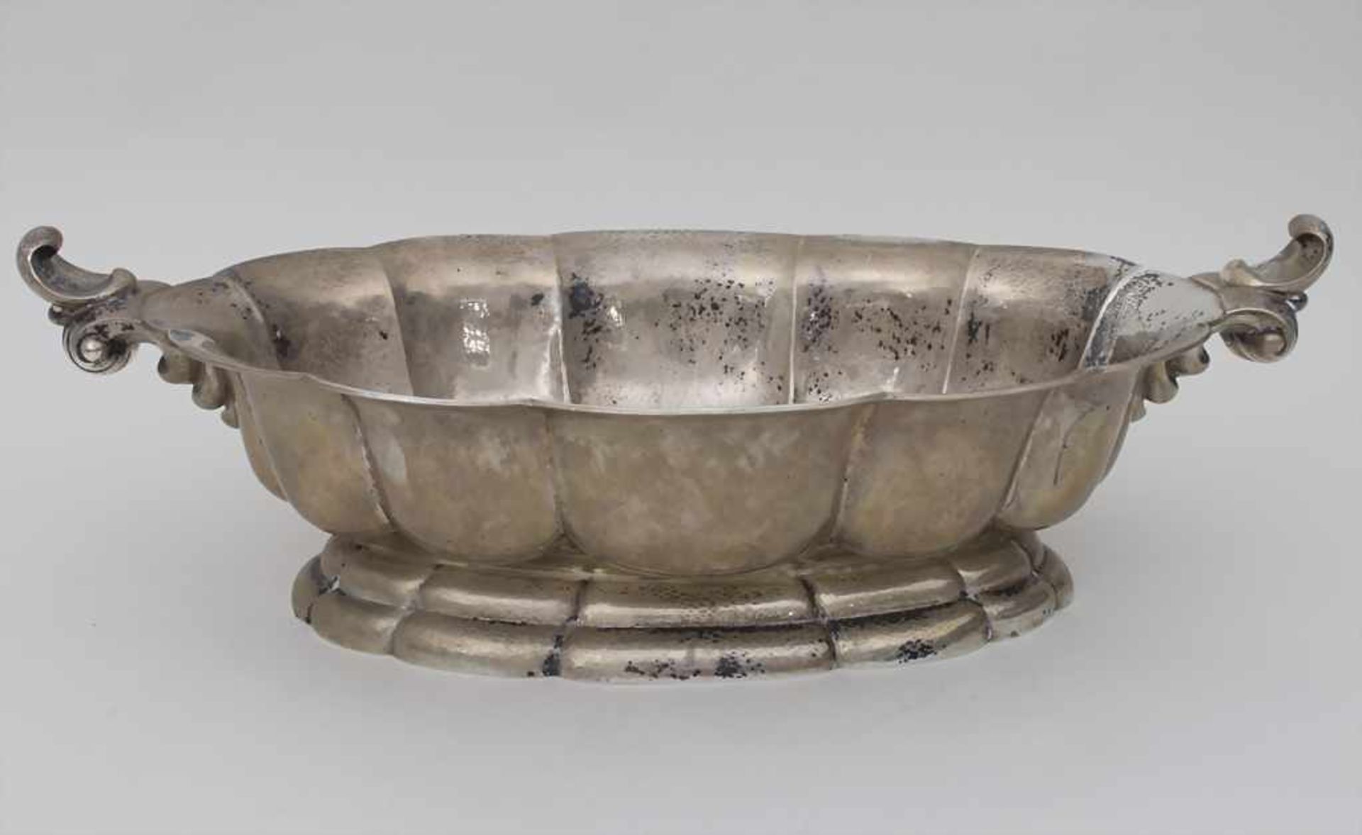 Große Obstschale / A large fruit bowl, Wilkens & Söhne, Bremen, um 1910<b - Bild 2 aus 5