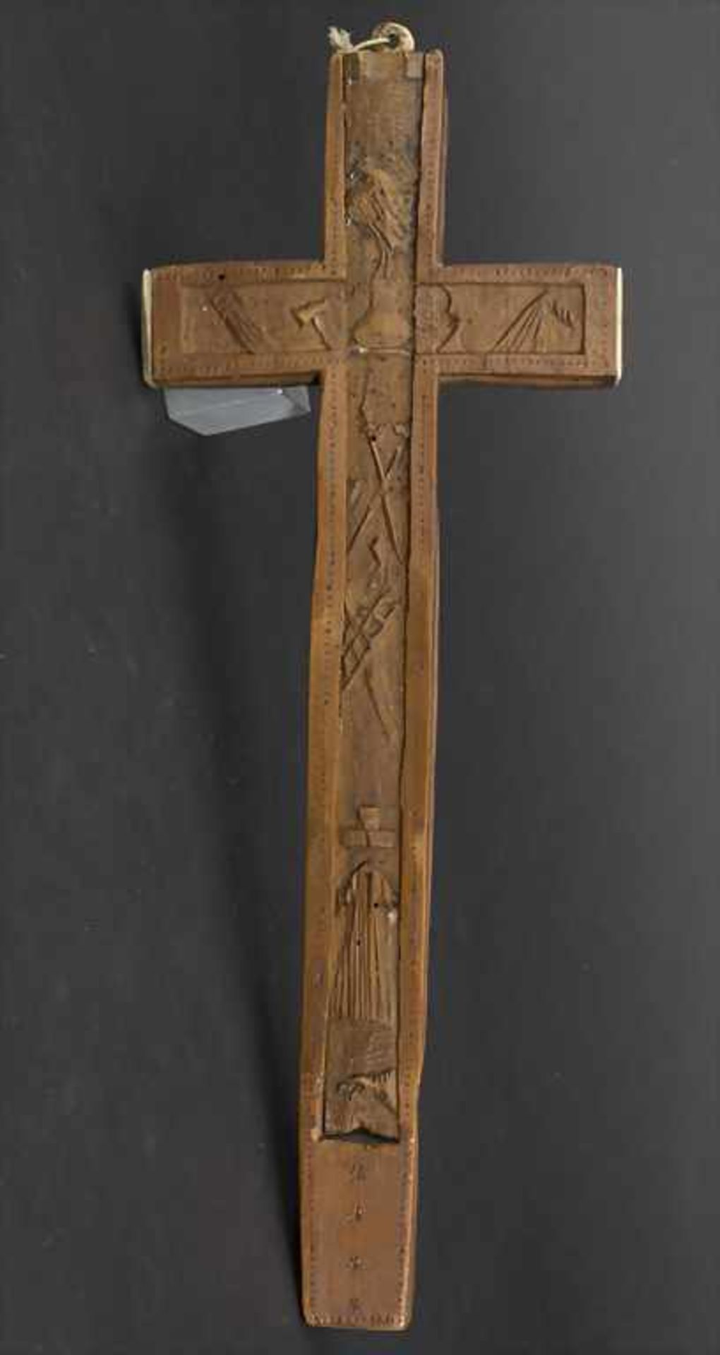 Kruzifix mit Reliquienfach / A crucifix with relic compartment, deutsch, 17./18. Jh. - Image 2 of 6