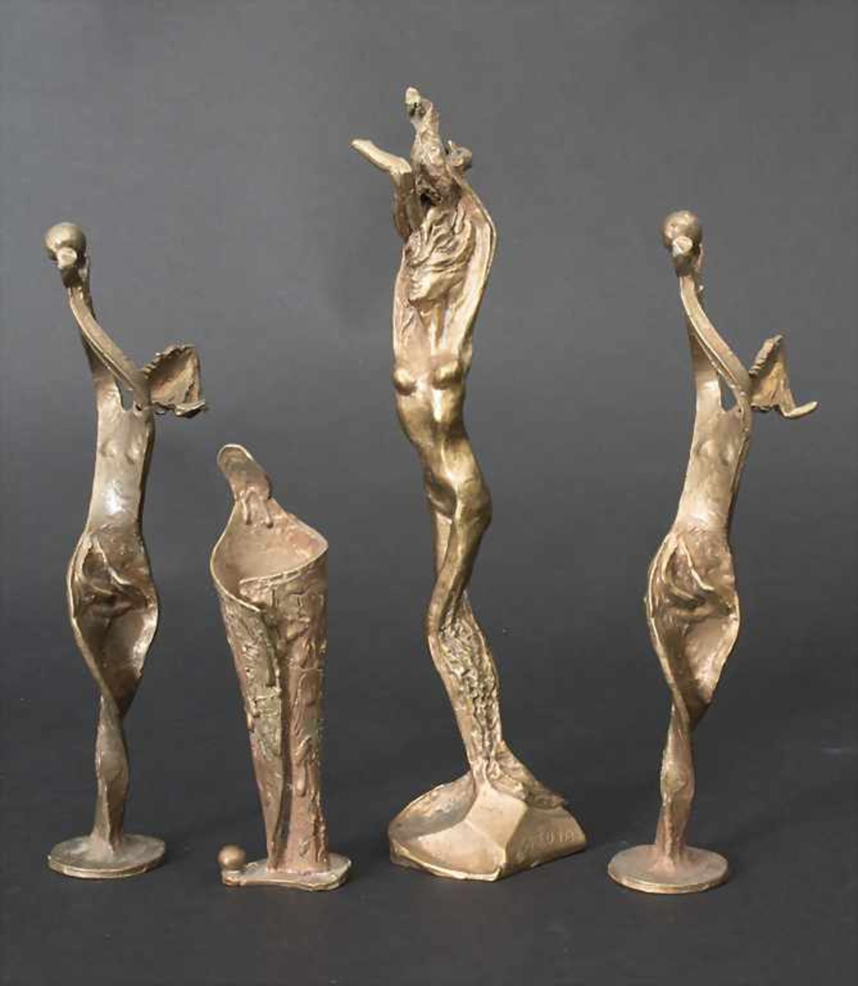 Hardy Schneider-Sato (1919-2002), 4 Bronzefiguren / 4 bronze figures