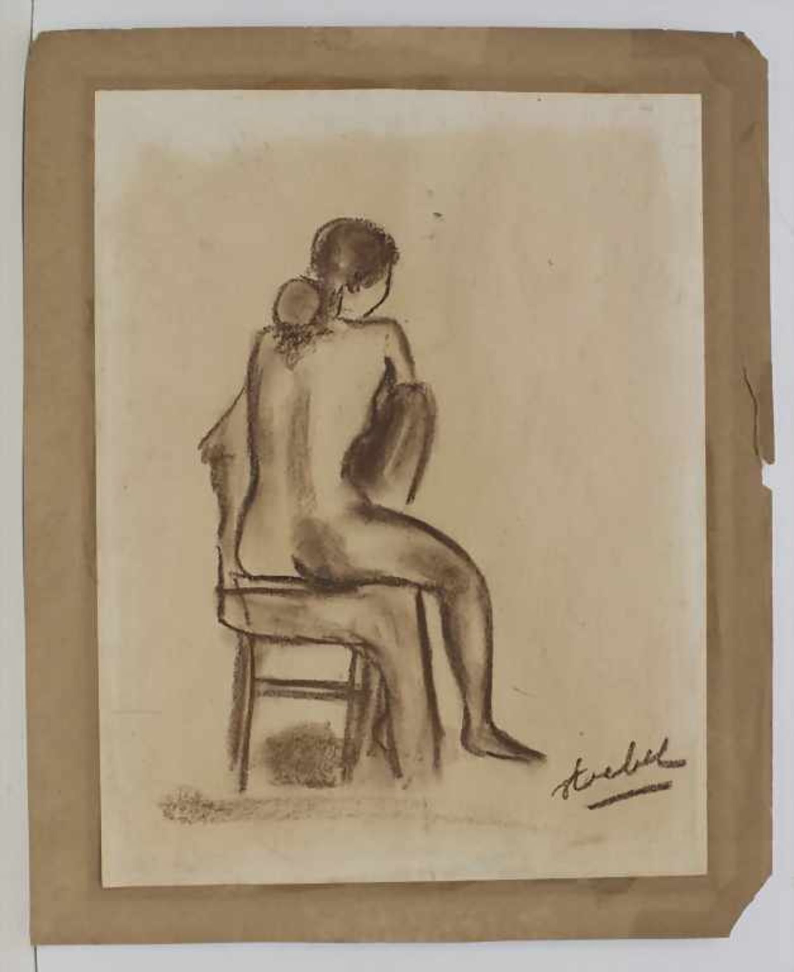Edgar Stoebel (1909-2001), 'Weiblicher Akt' / 'A female nude' - Image 2 of 5