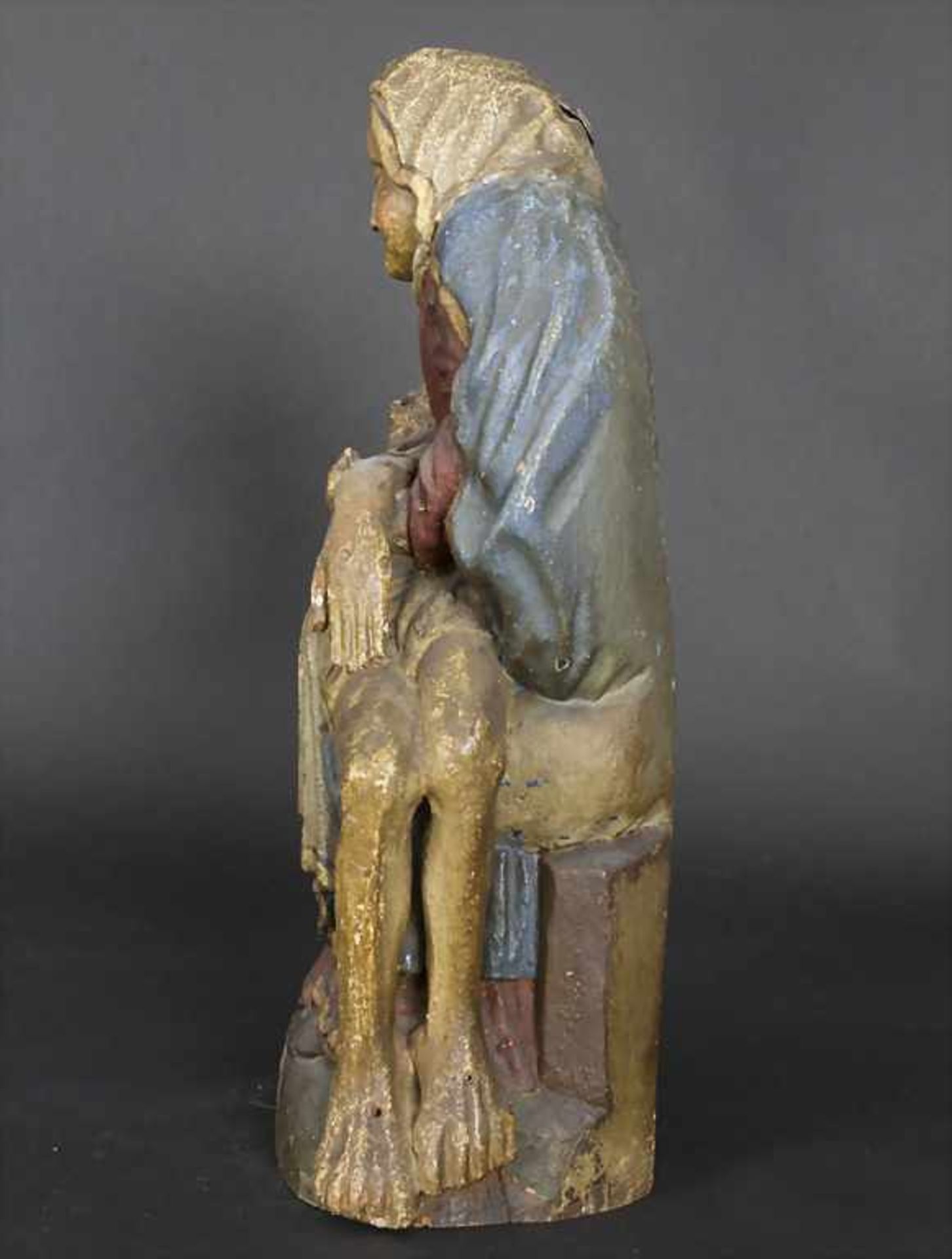 Figurengruppe 'Pieta' / A figural group 'Pieta', süddeutsch, 18. Jh.< - Bild 2 aus 5