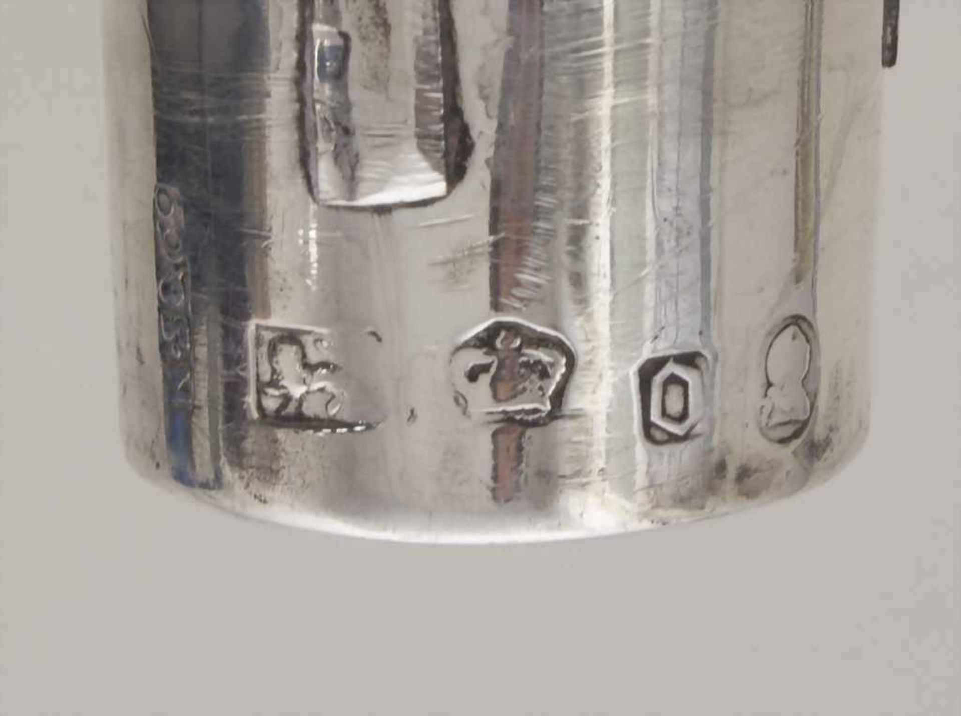3-armiger Leuchter / A 3-arms silver chandelier, Nathaniel Smith & Co., Sheffield, um 1800 - Bild 8 aus 9