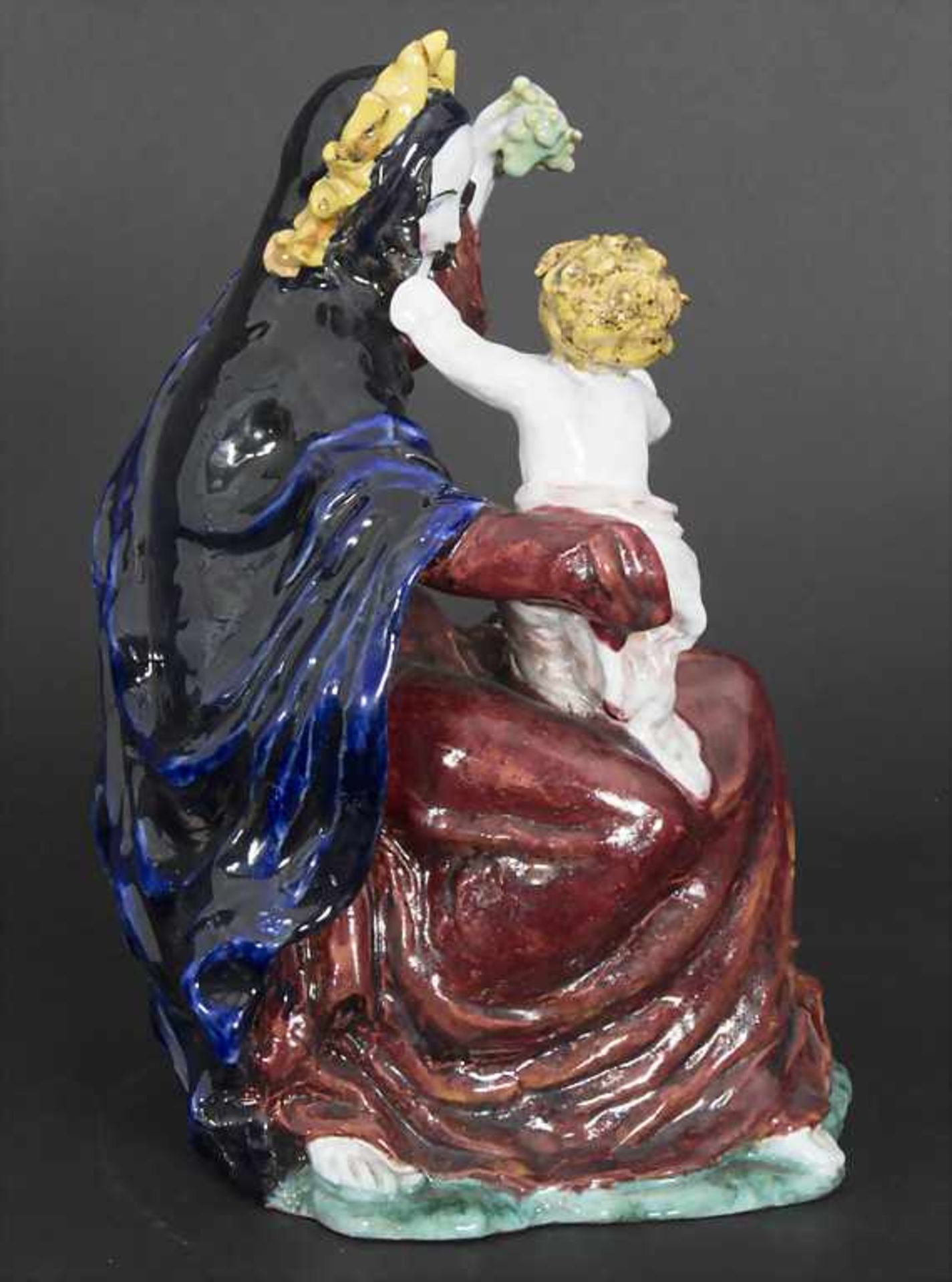 Jugendstil Skulptur 'Madonna / Mutter mit Kind' / An Art Nouveau sculpture 'Madonna / mother with - Image 4 of 7