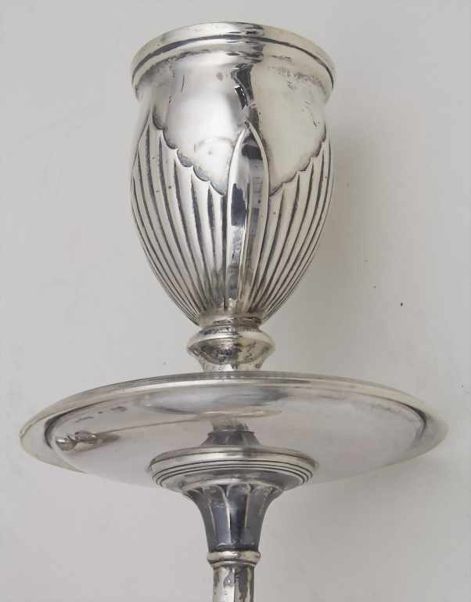 3-armiger Leuchter / A 3-arms silver chandelier, Nathaniel Smith & Co., Sheffield, um 1800 - Bild 6 aus 9