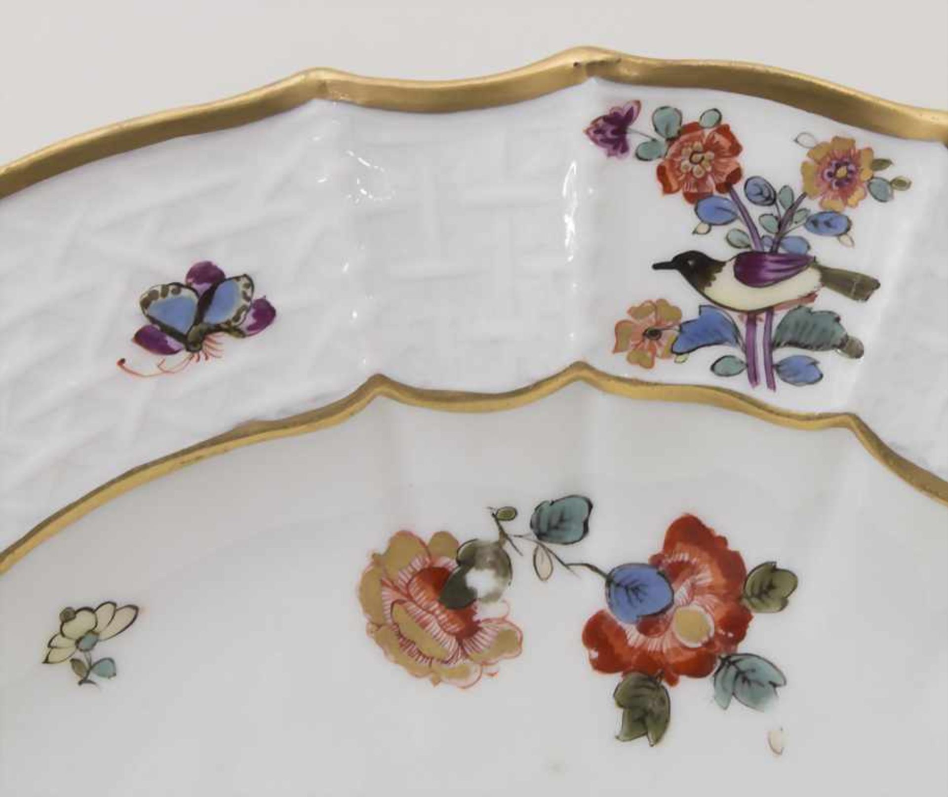 Barock Teller 'Gelber Löwe' / A plate, Meissen, 1740-1750< - Bild 3 aus 5