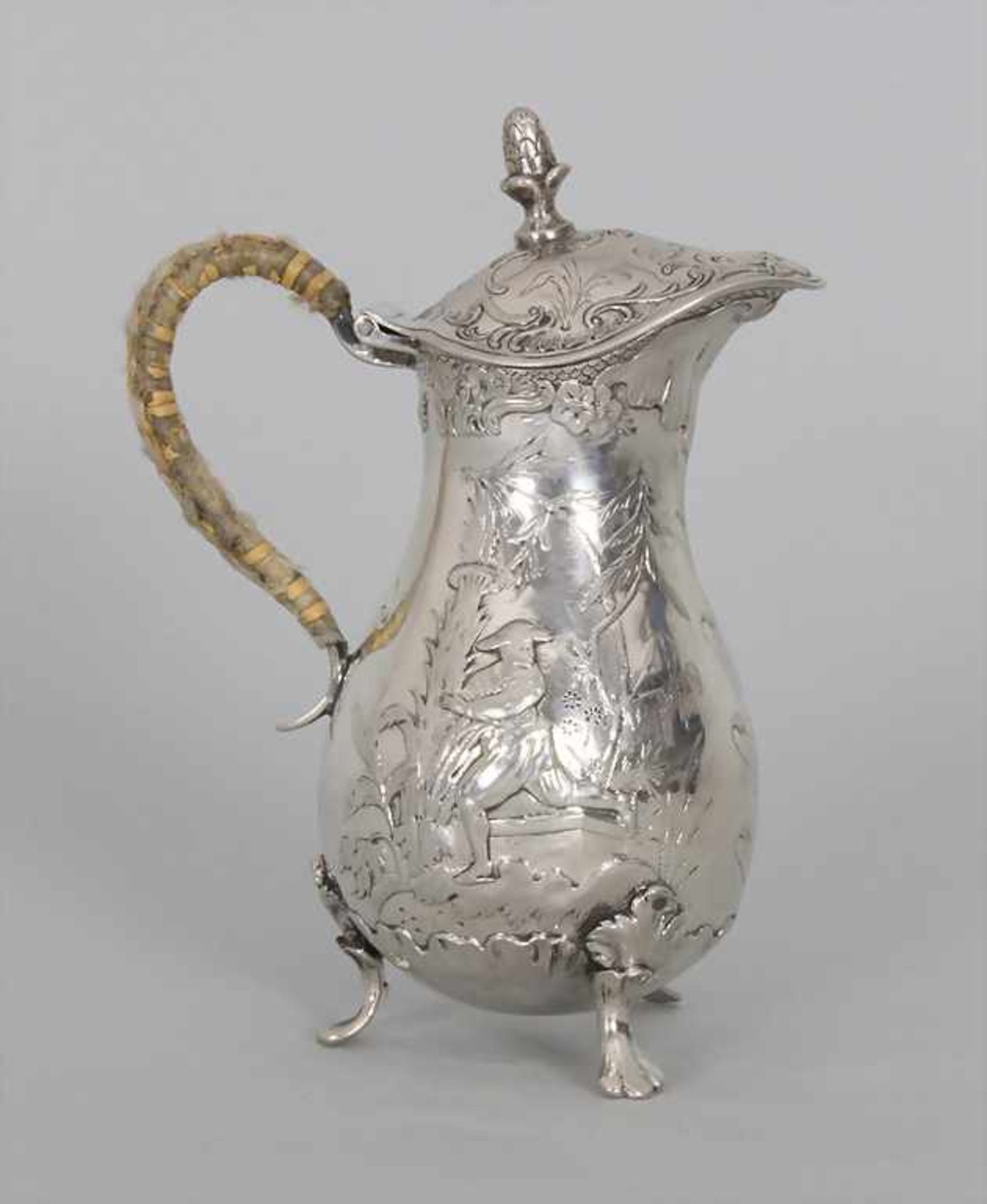 Kleiner Rokoko Krug / A small Rococo silver jug, Spanien, 18. Jh. - Bild 3 aus 10