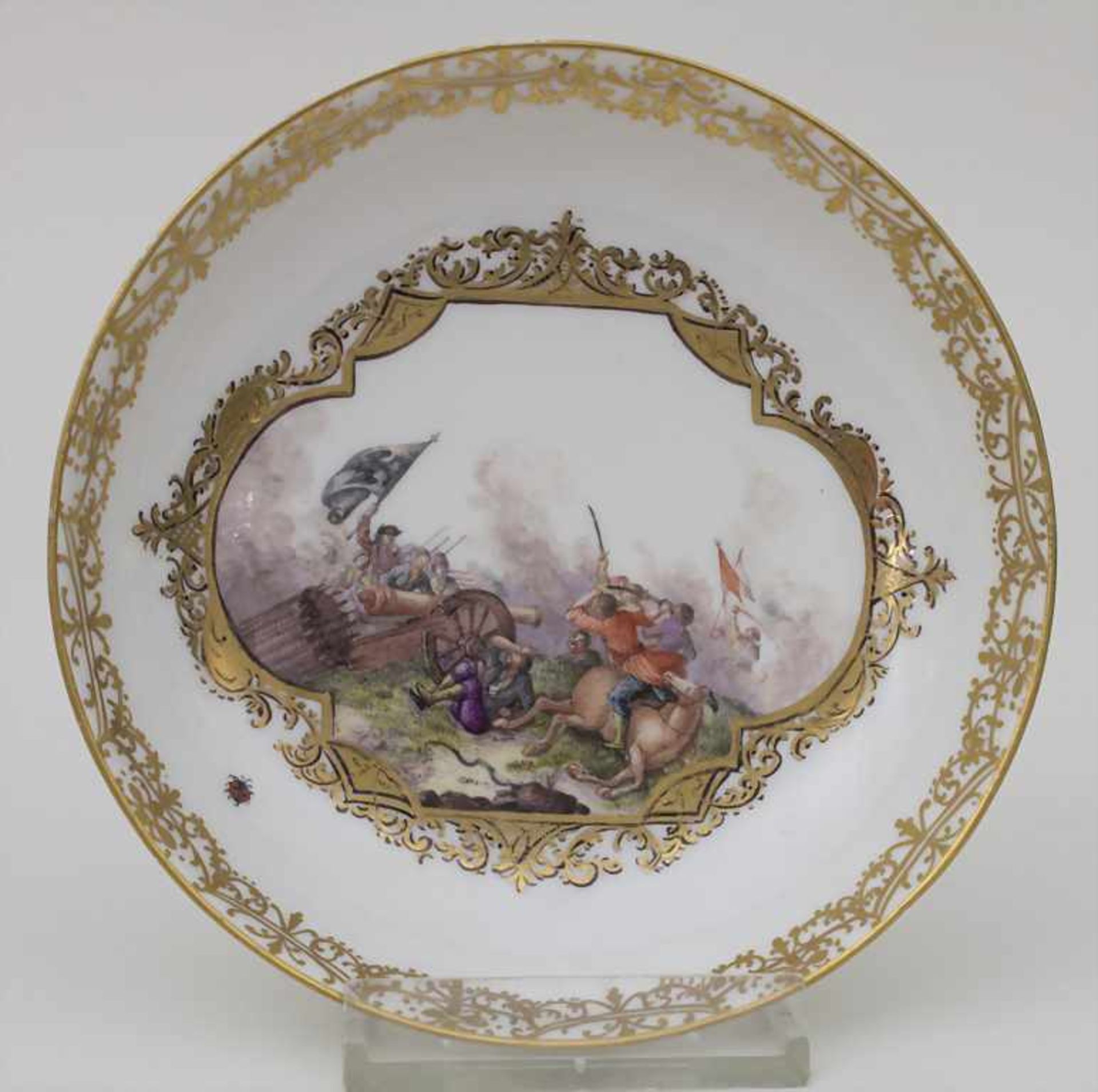 Koppchen mit Unterschale / A tea cup and saucer, Christian Friedrich Herold, Meissen, um - Bild 2 aus 13