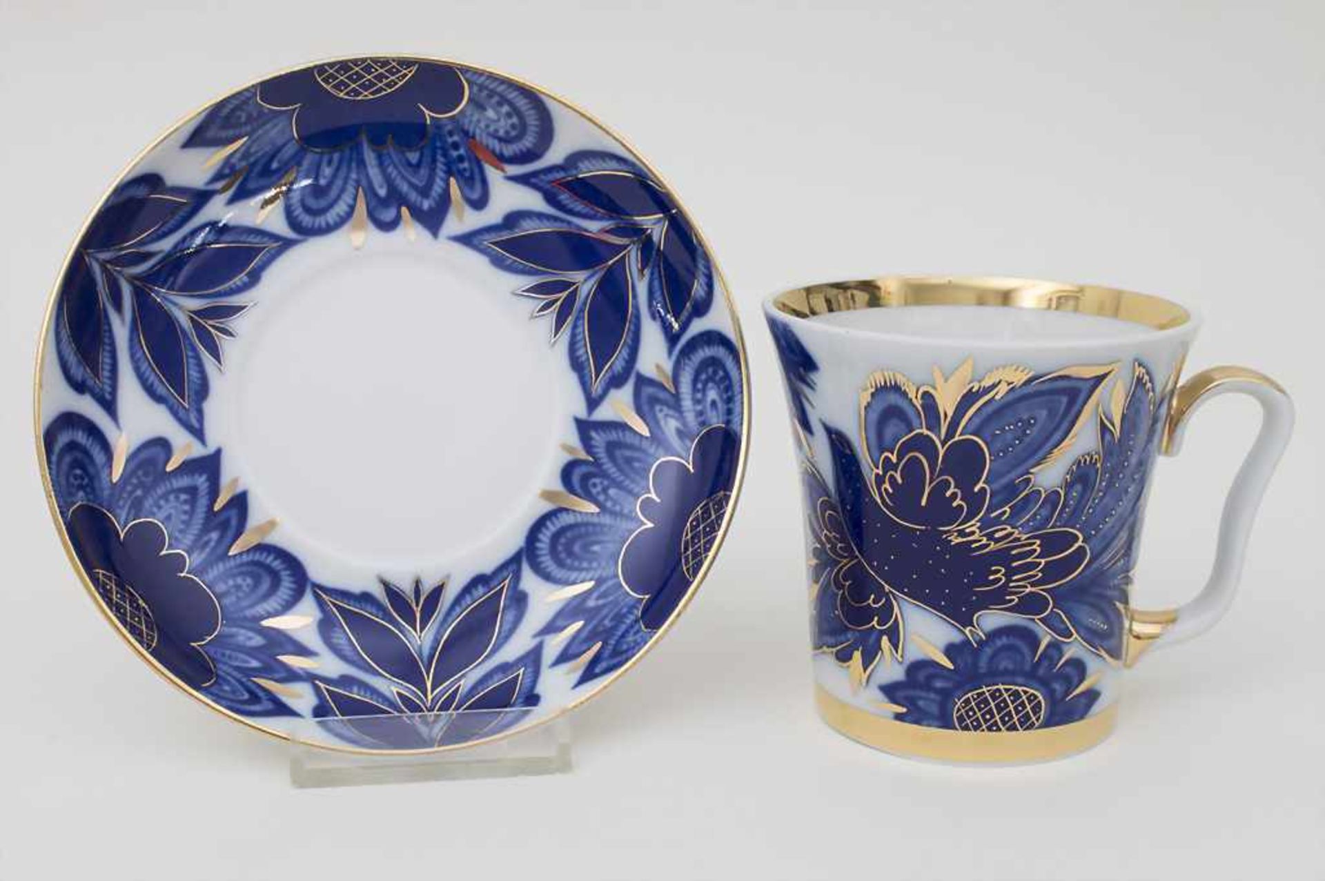 Konvolut Sammeltassen / A set of collection cups and saucers, Lomonossov, 20. Jh. - Image 4 of 7