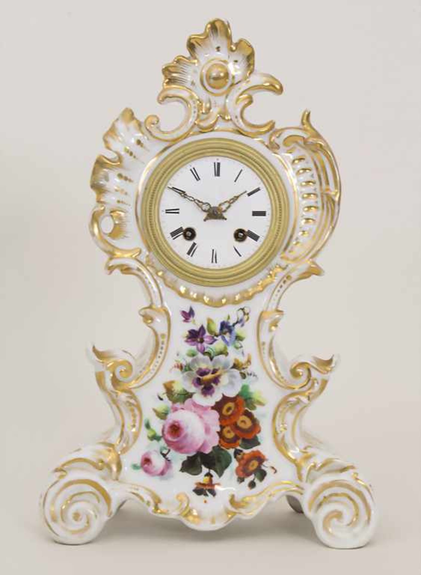 Biedermeier Kaminuhr / A Biedermeier mantel clock, Frankreich, 19. Jh.
