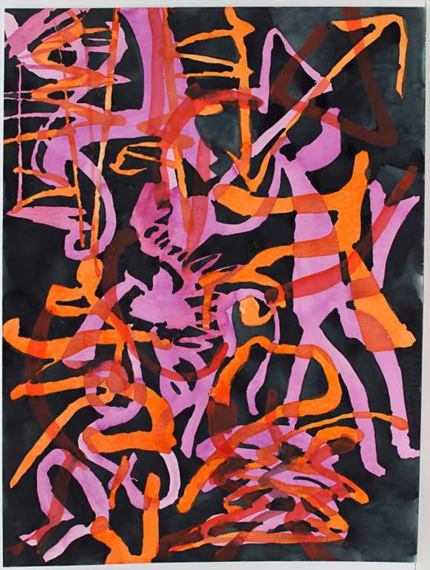 Friedrich Schiemann (1919-1991), 5 Abstrakte Kompositionen / A set of 5 abstract - Image 2 of 13