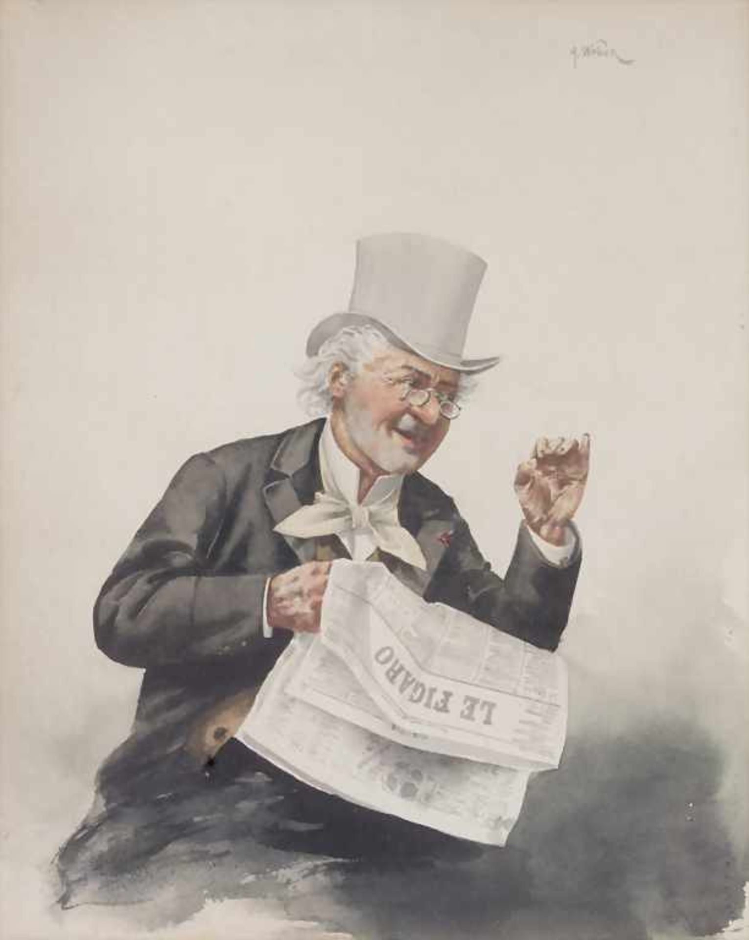 Alfred Charles WEBER (1862-1922), Der Zeitungsleser