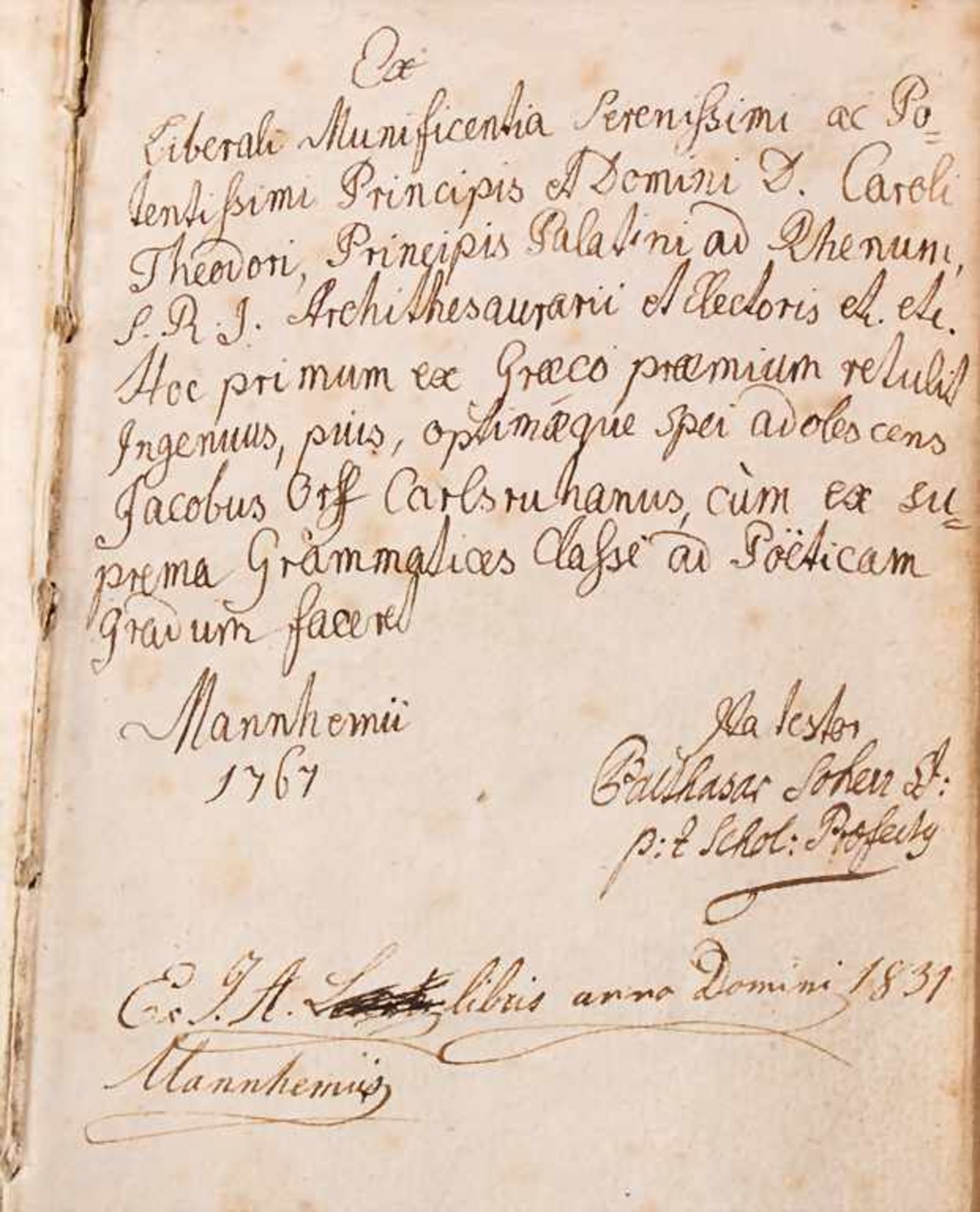 Krakamp / Simonis, 'Fons Eloqientiae ... Explanatio Rhetoricae, 1754 - Image 2 of 3