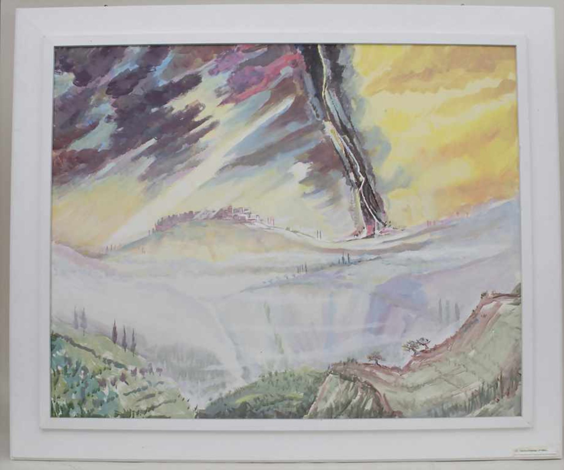 Hardy Schneider-Sato (1919-2002), 'Gewitterstimmung in der Toskana' / 'Tuscany: Stormy atmosphere' - Image 2 of 4