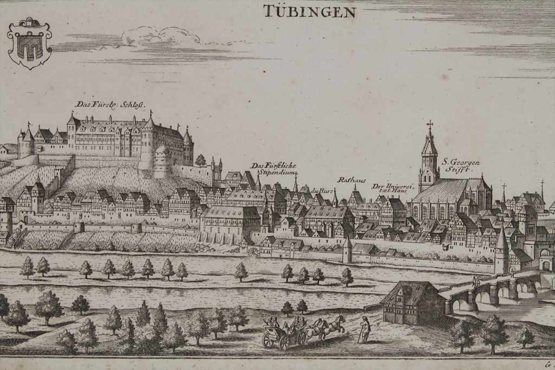 Gabriel Bodenehr (1673-1765), Historische Ansicht 'Tübingen' / A historic view of Tübingen