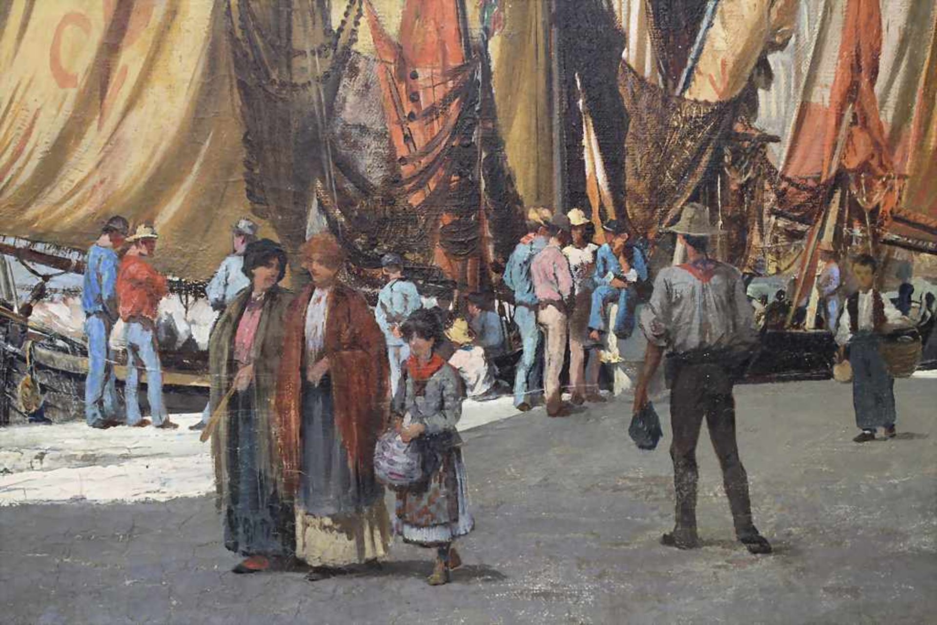 G. Echevarria (19./20. Jh.), 'Venedig: Hafen vor dem Dogenpalast' / 'Venice: the harbour with the - Image 4 of 6