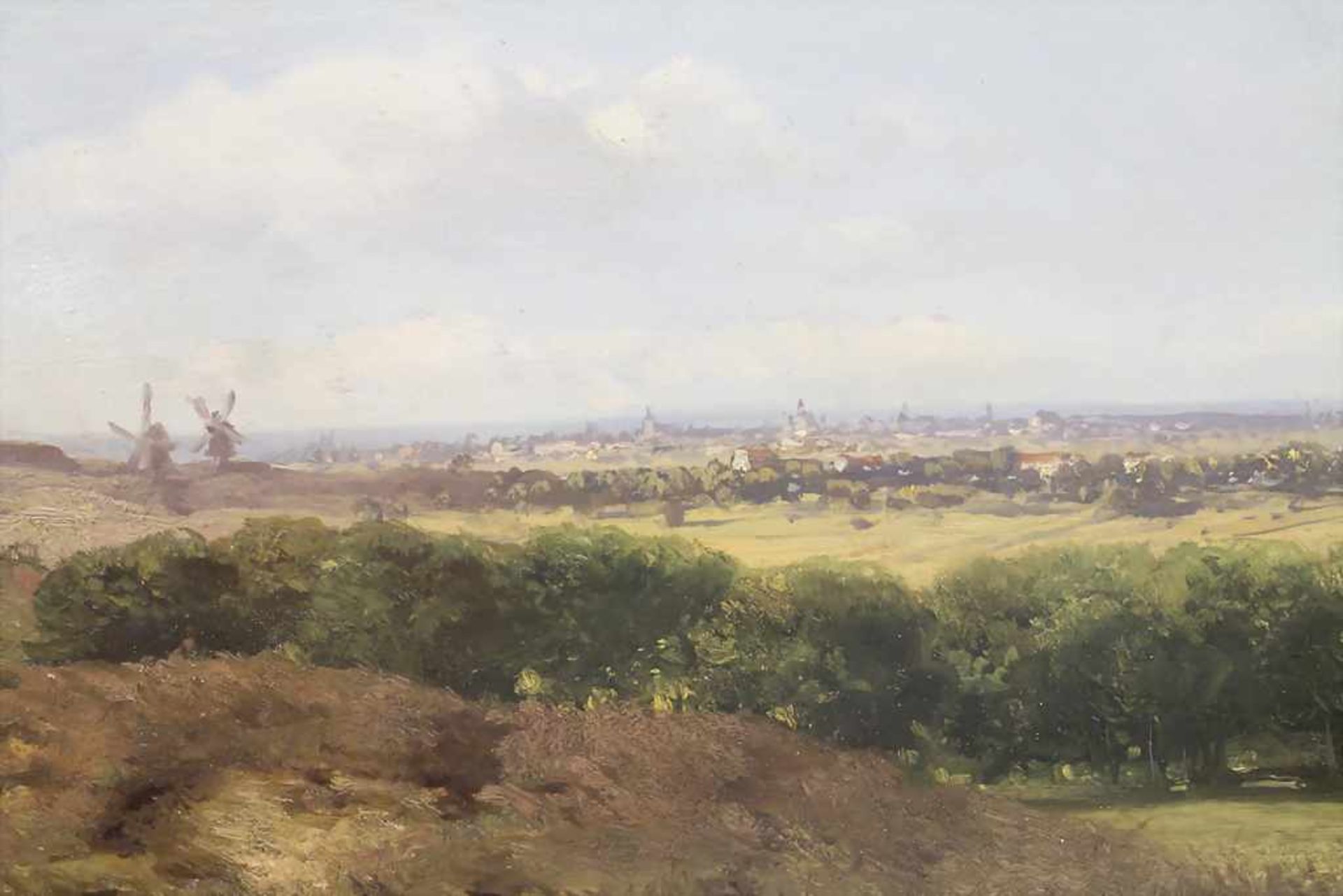 Albert August Zimmermann (1808-1888), 'Dünenlandschaft mit Windmühlen' / 'A dune landscape with - Image 2 of 5