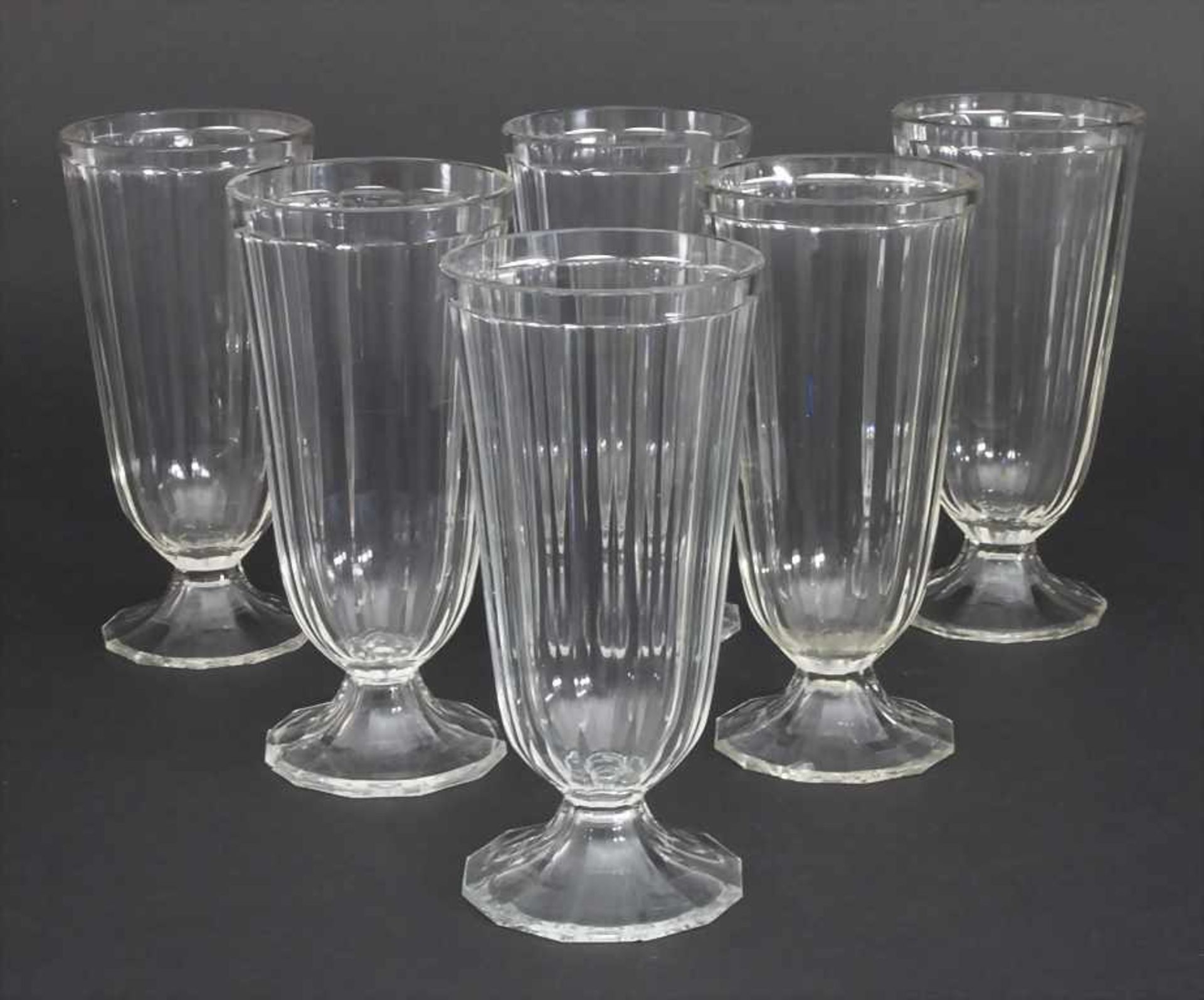 6 Biergläser / 6 beer glasses, J. & L. Lobmeyr, Wien, um 1900