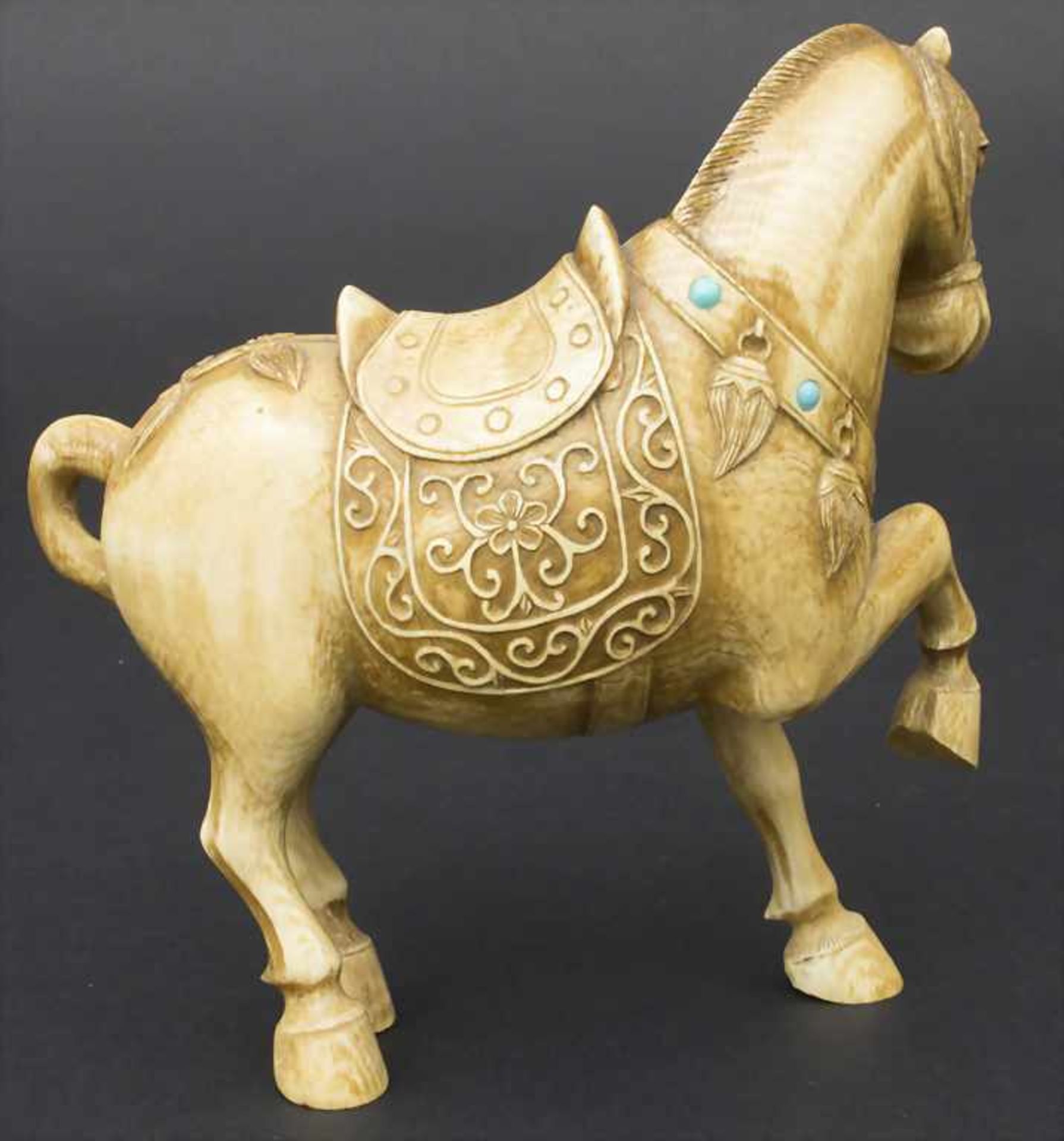 Paar-Pferde, China, Qing-Dynastie, 19. Jh. - Bild 3 aus 7