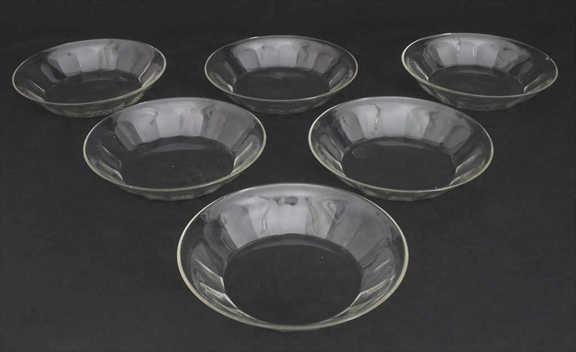 6 Glasschalen / 6 glass bowls, J. & L. Lobmeyr, Wien, um 1900