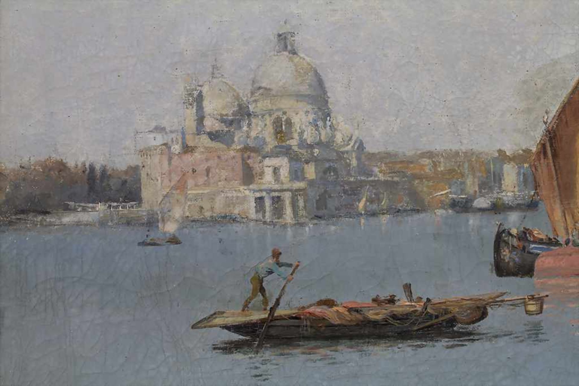 G. Echevarria (19./20. Jh.), 'Venedig: Hafen vor dem Dogenpalast' / 'Venice: the harbour with the - Image 5 of 6