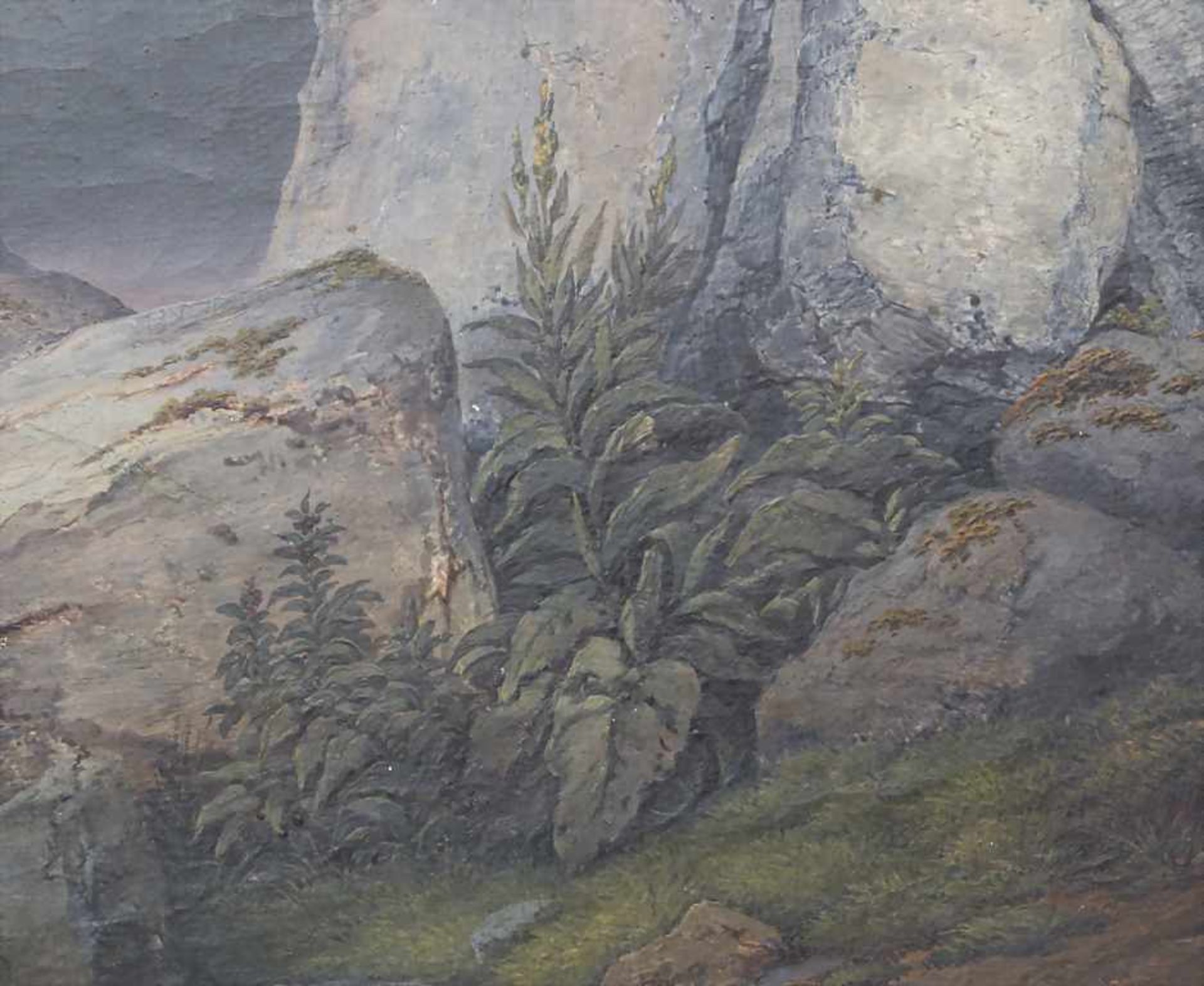 Eduard Wirostek (tätig um 1845-1850), 'Küstenlandschaft im Abendlicht' / 'A coastal landscape at - Image 5 of 8